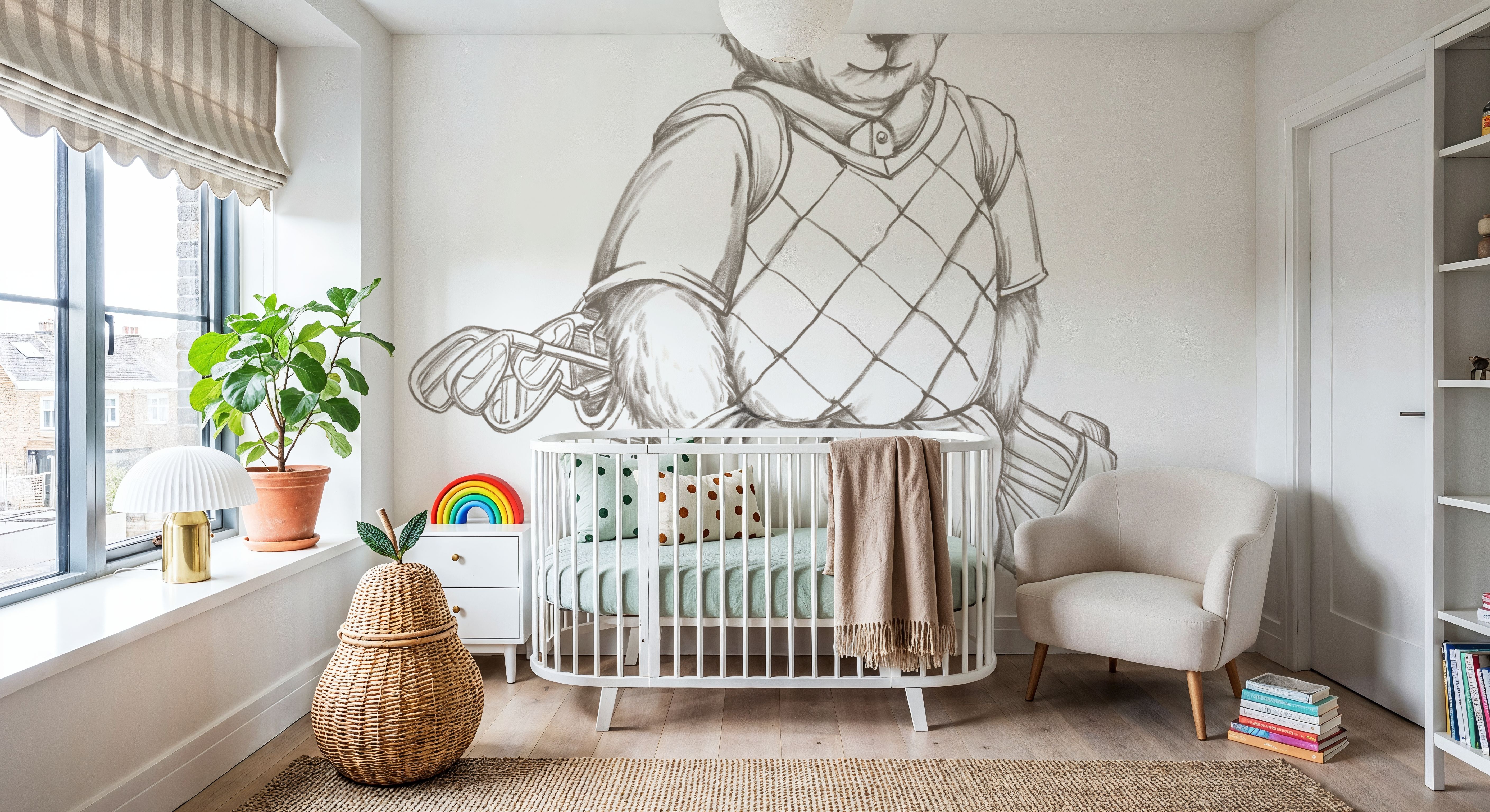 Teddy Bear Golf Sketch