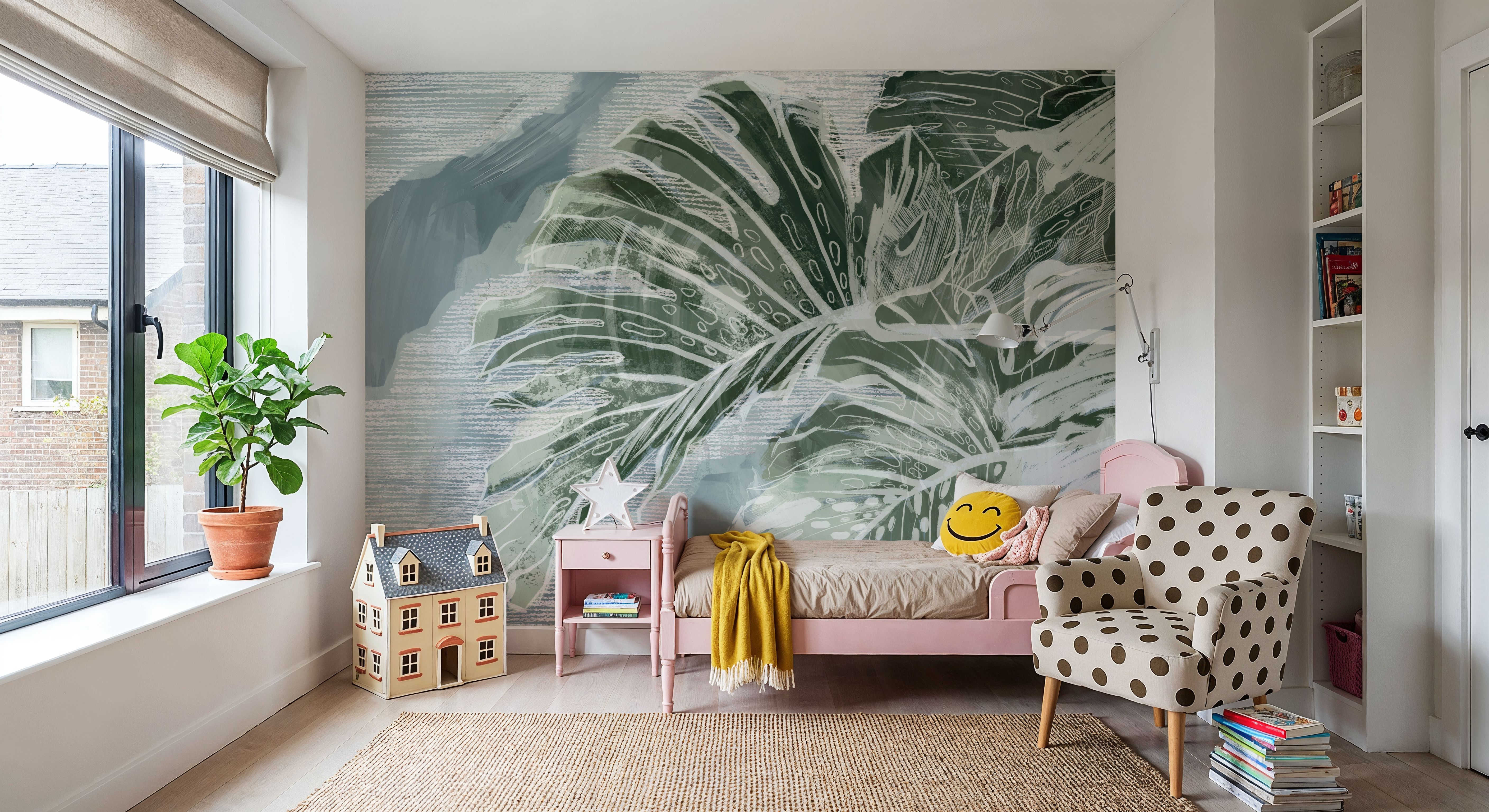 High Grunge Leaves, Wallpaper