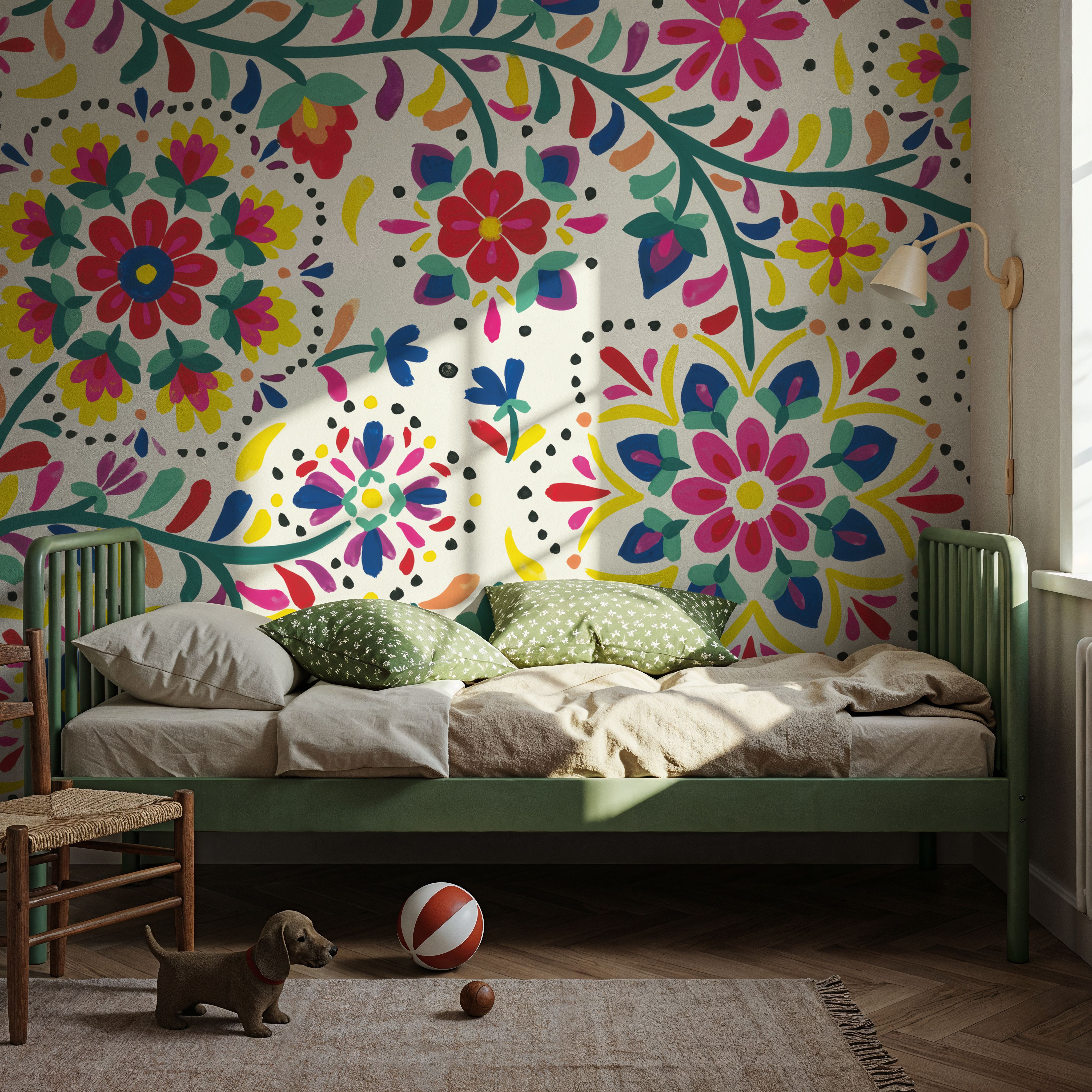 Floral Fiesta White I