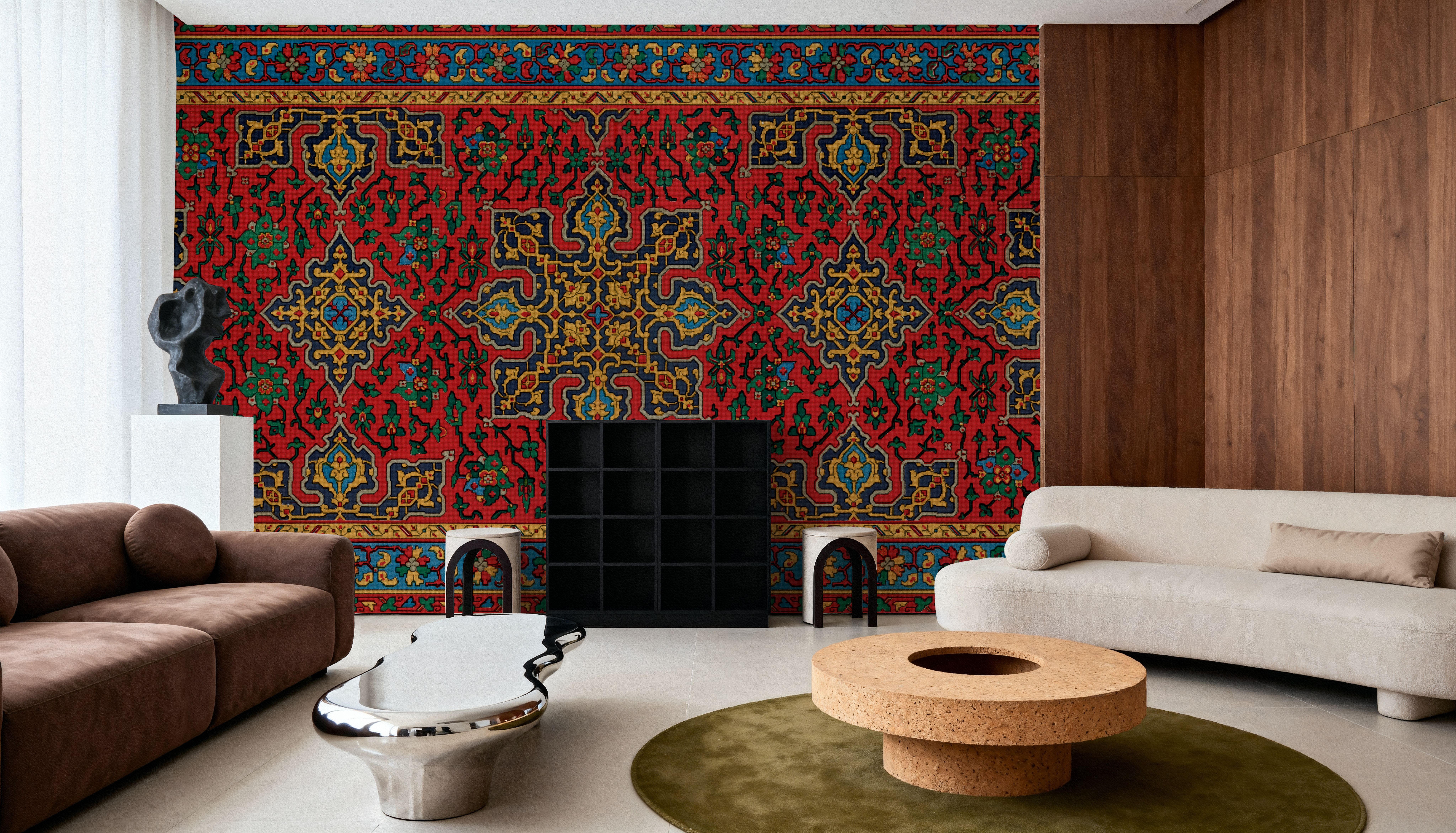 Carpet Walls & Wallpaper Ceilings