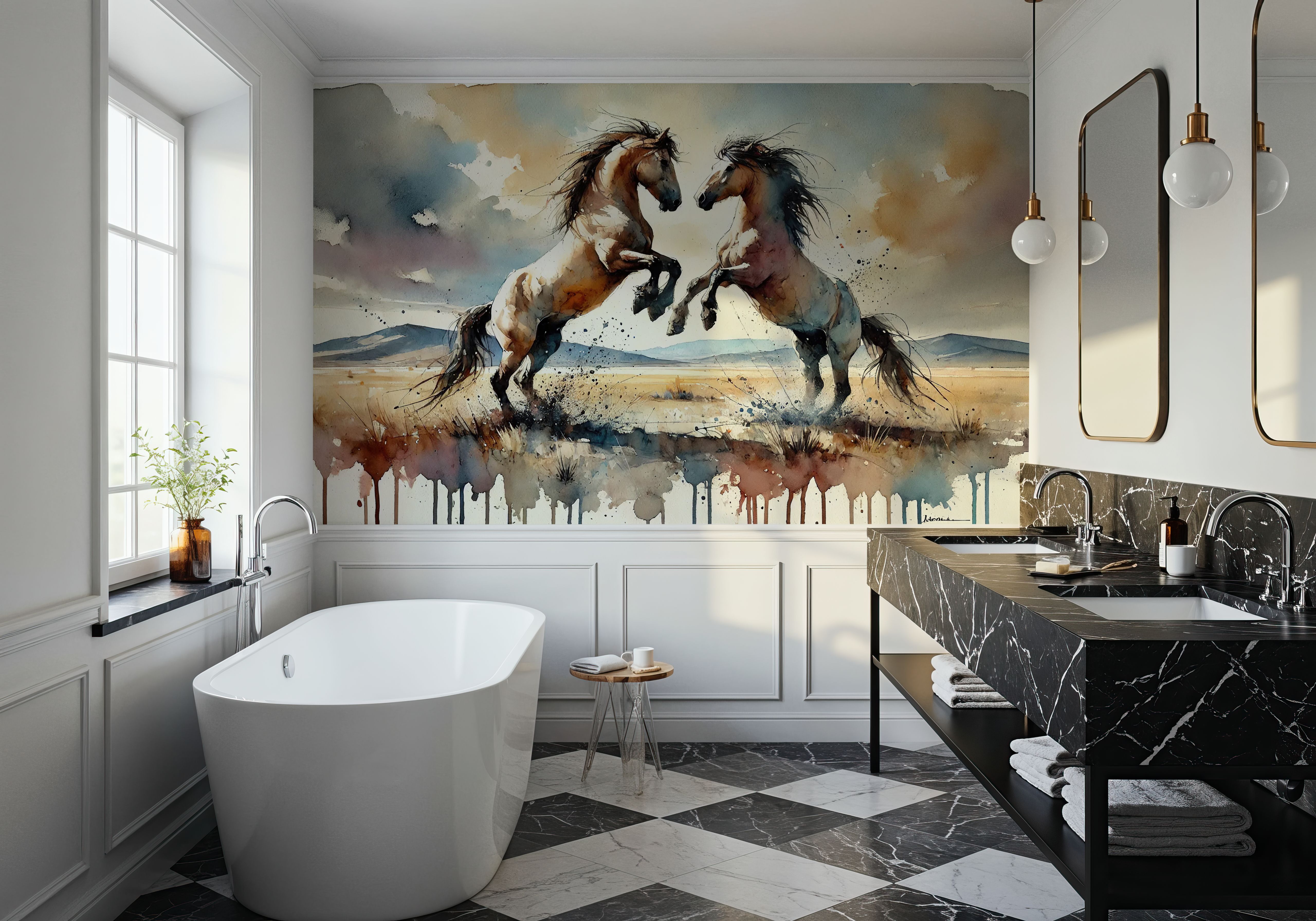 Wild Horses in Motion