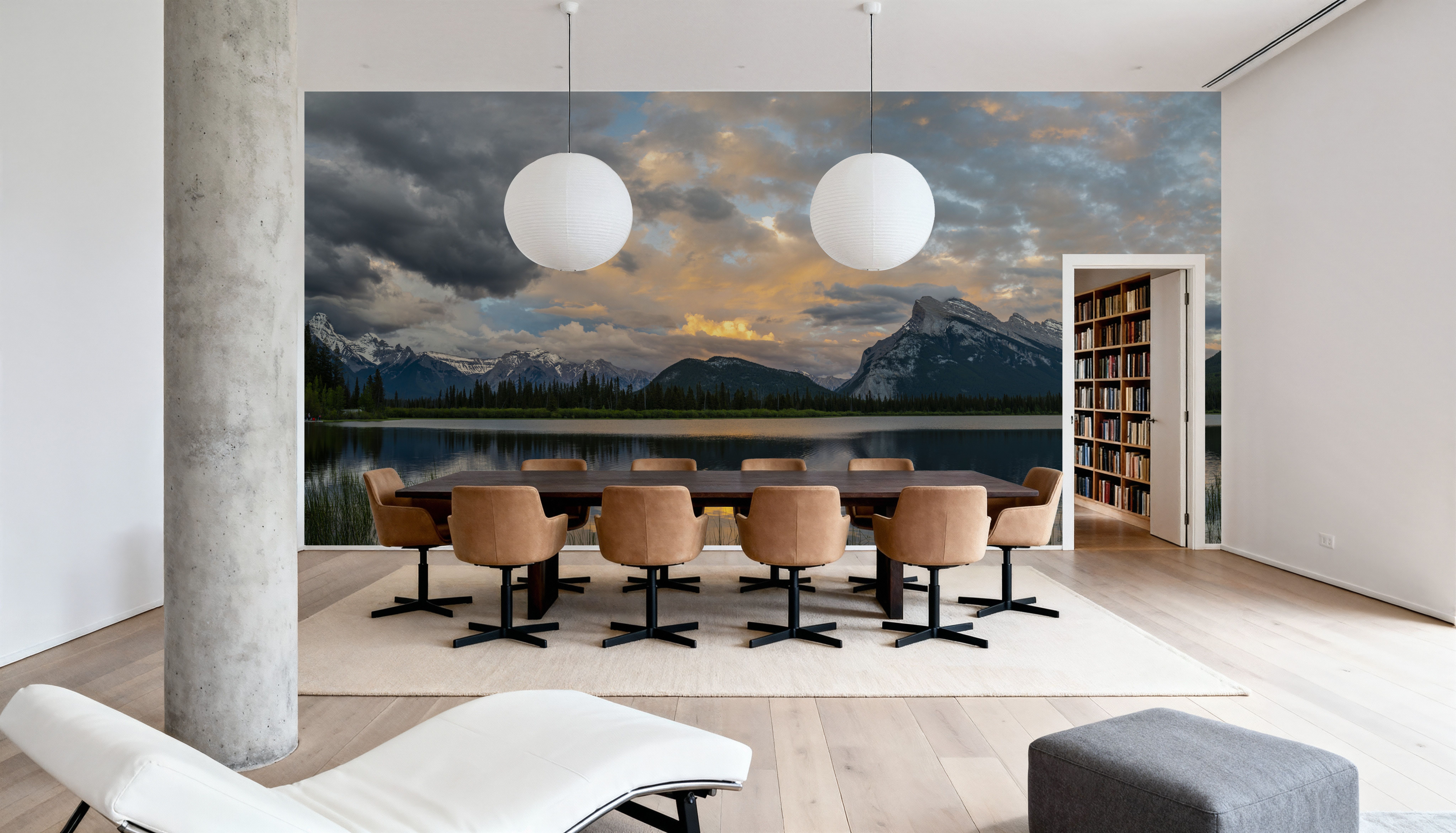 Clouds above Mount Rundle