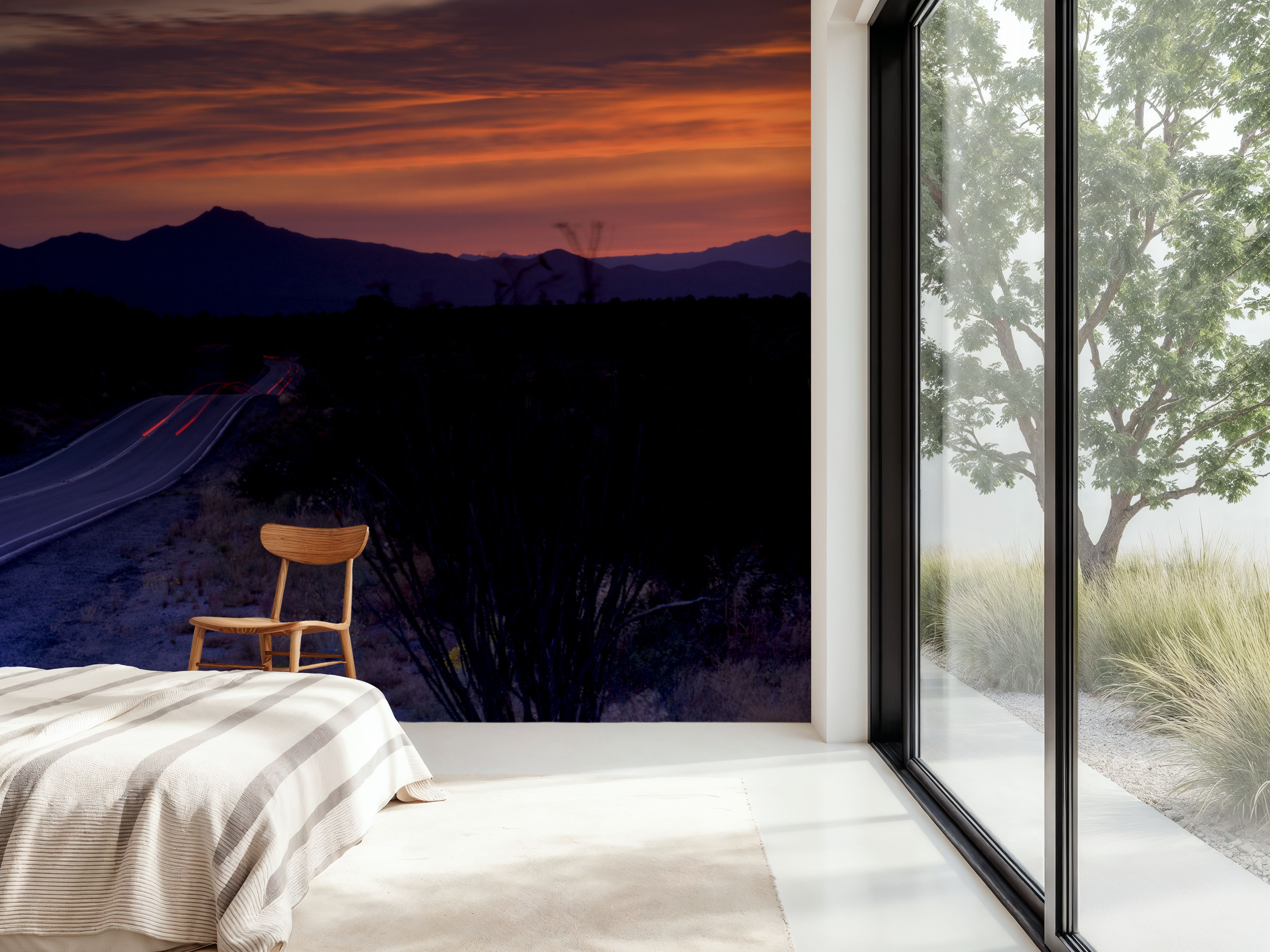 Desert Twilight Highway, Wallpaper