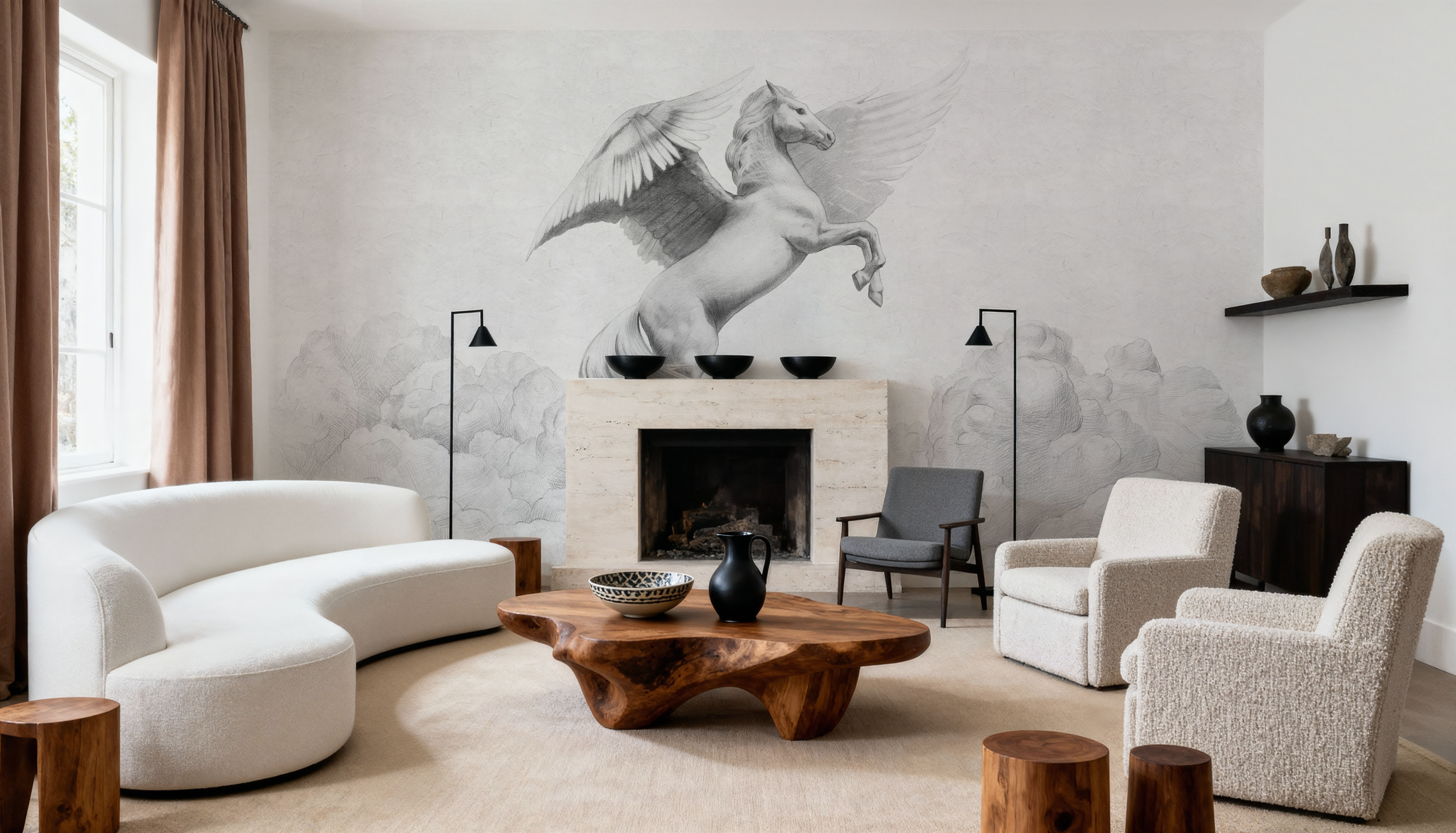 Pegasus, Papier peint