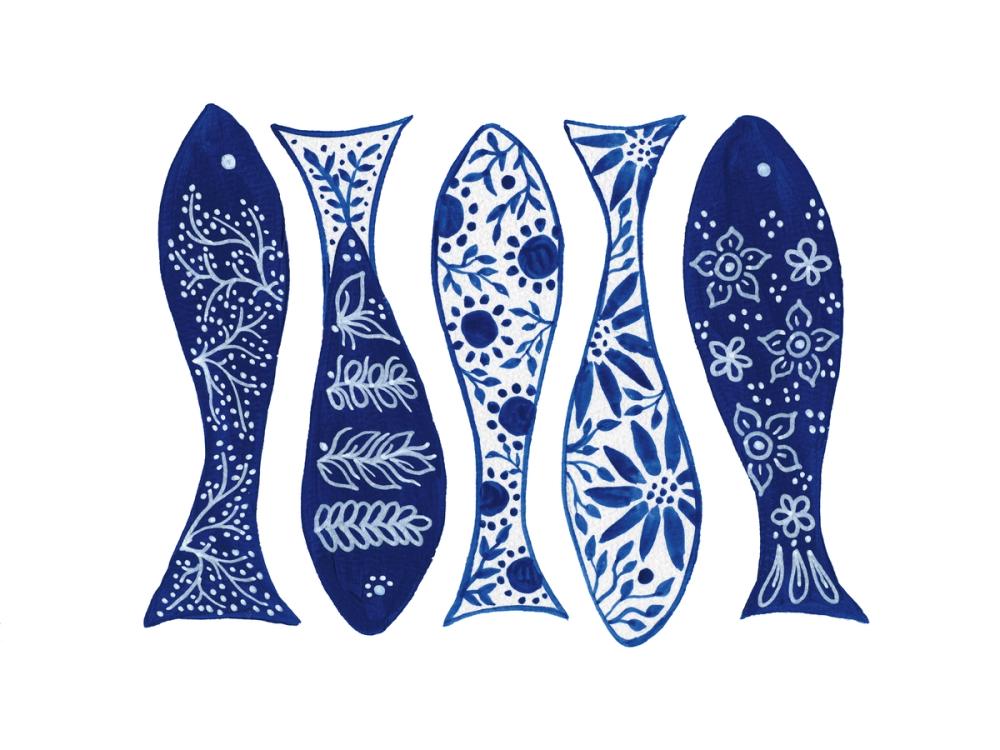 Coastal Chinoiserie VII