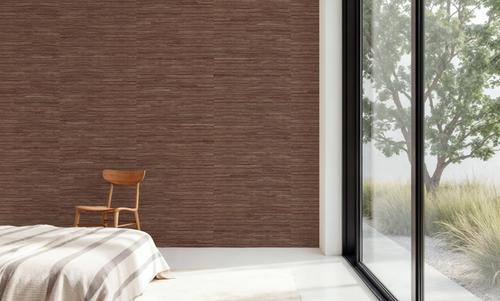 Faux Grasscloth with Visible Seams, Rosewood