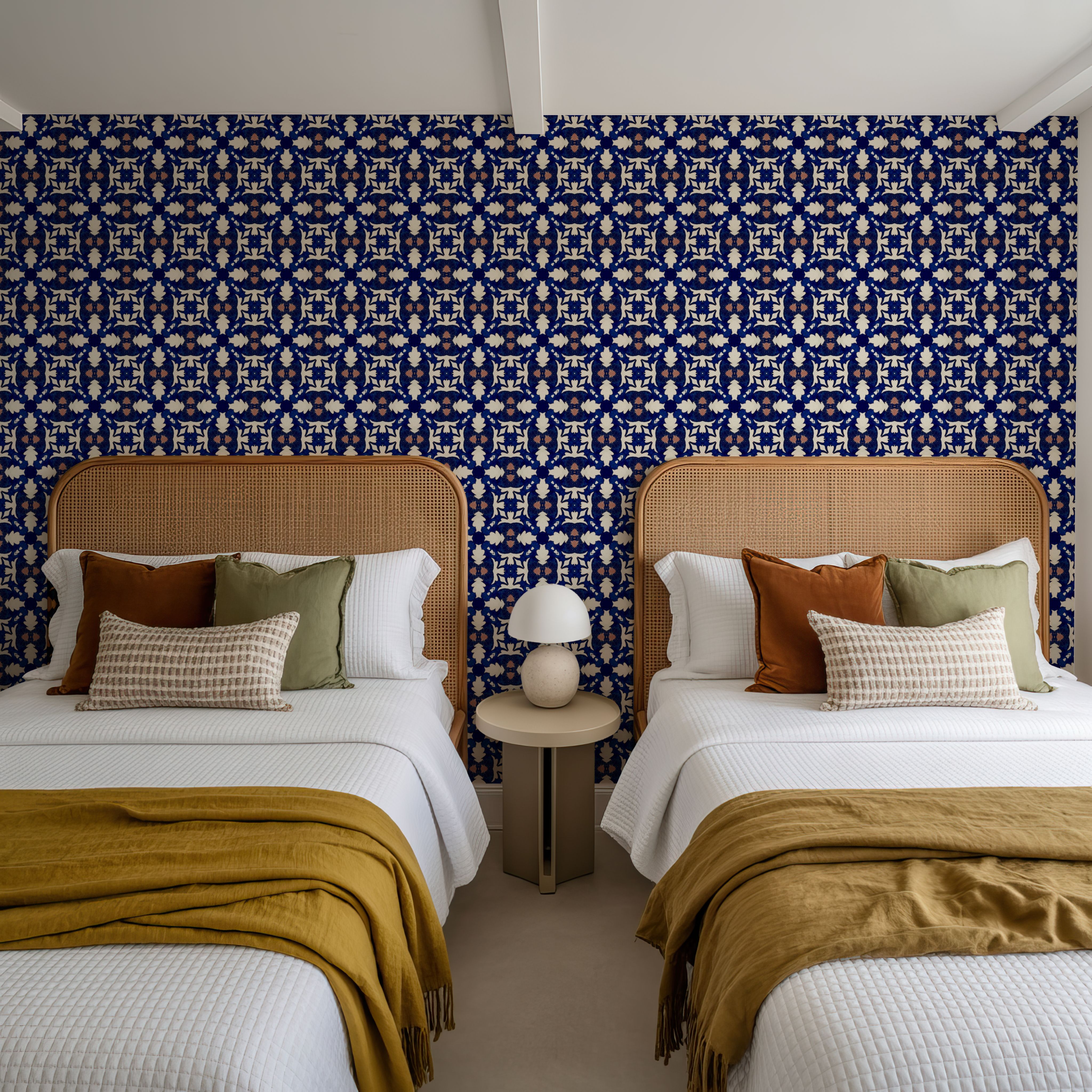 Nara Leaves On Indigo