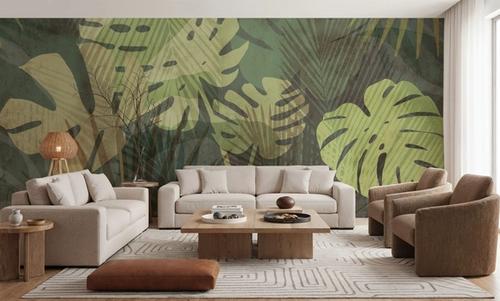 Big Monstera Leaves, Olive