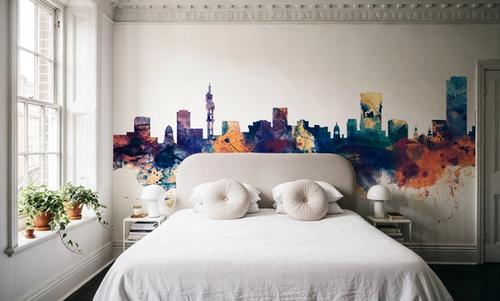Pretoria South Africa Skyline Blue & Bronze