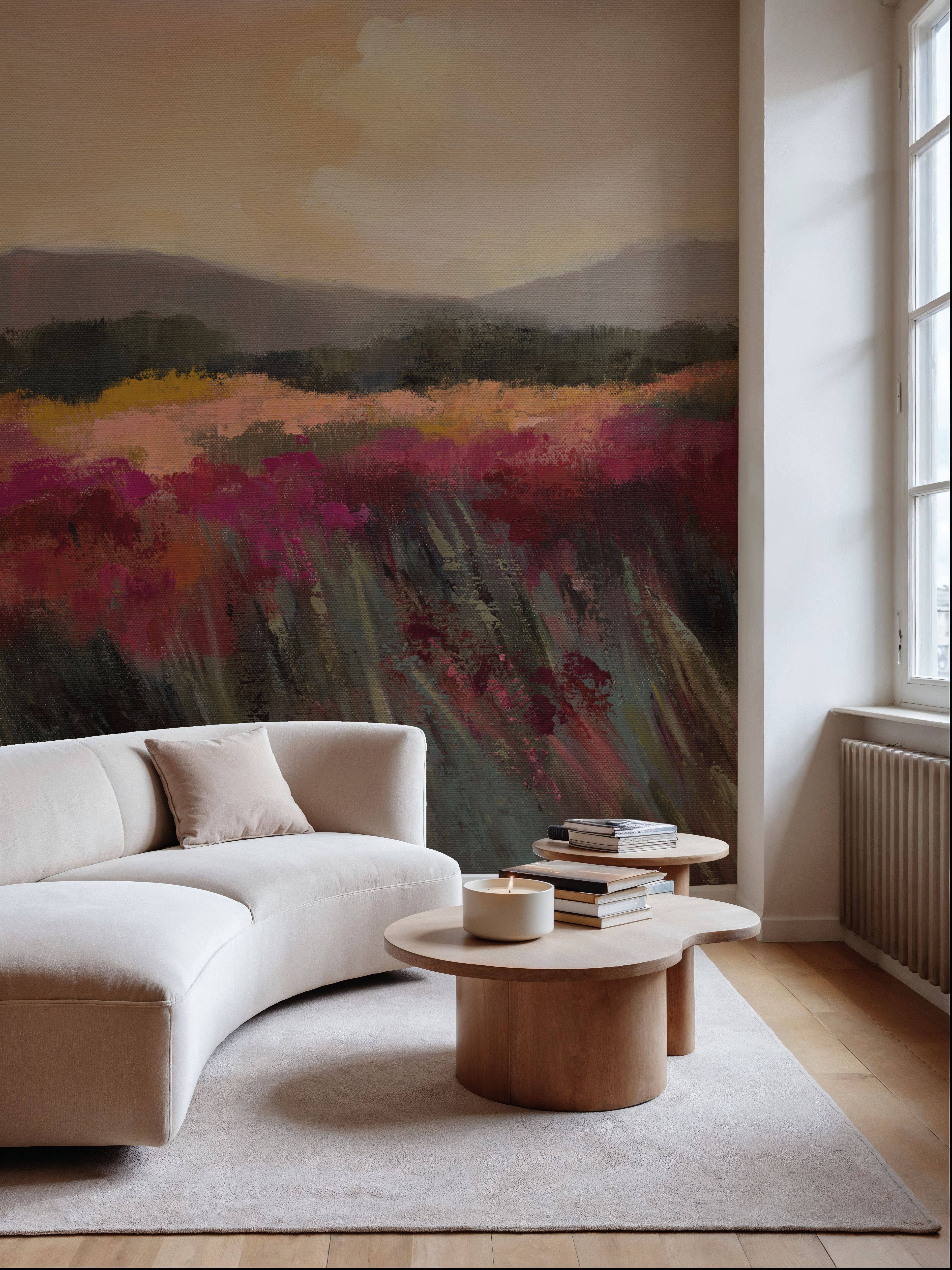 Coral and Magenta Meadow