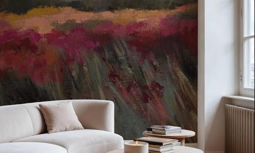 Coral and Magenta Meadow