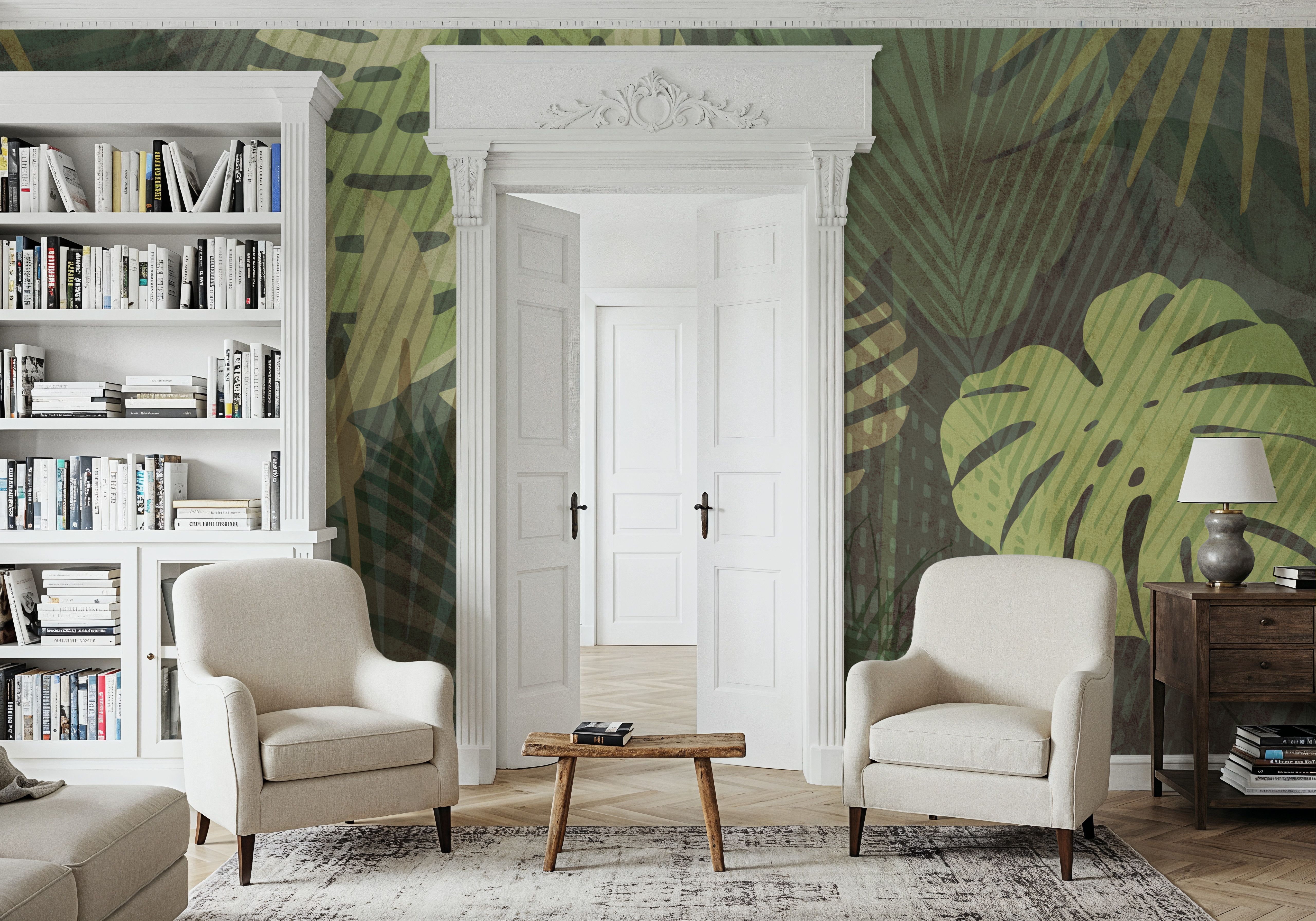 Big Monstera Leaves, Olive