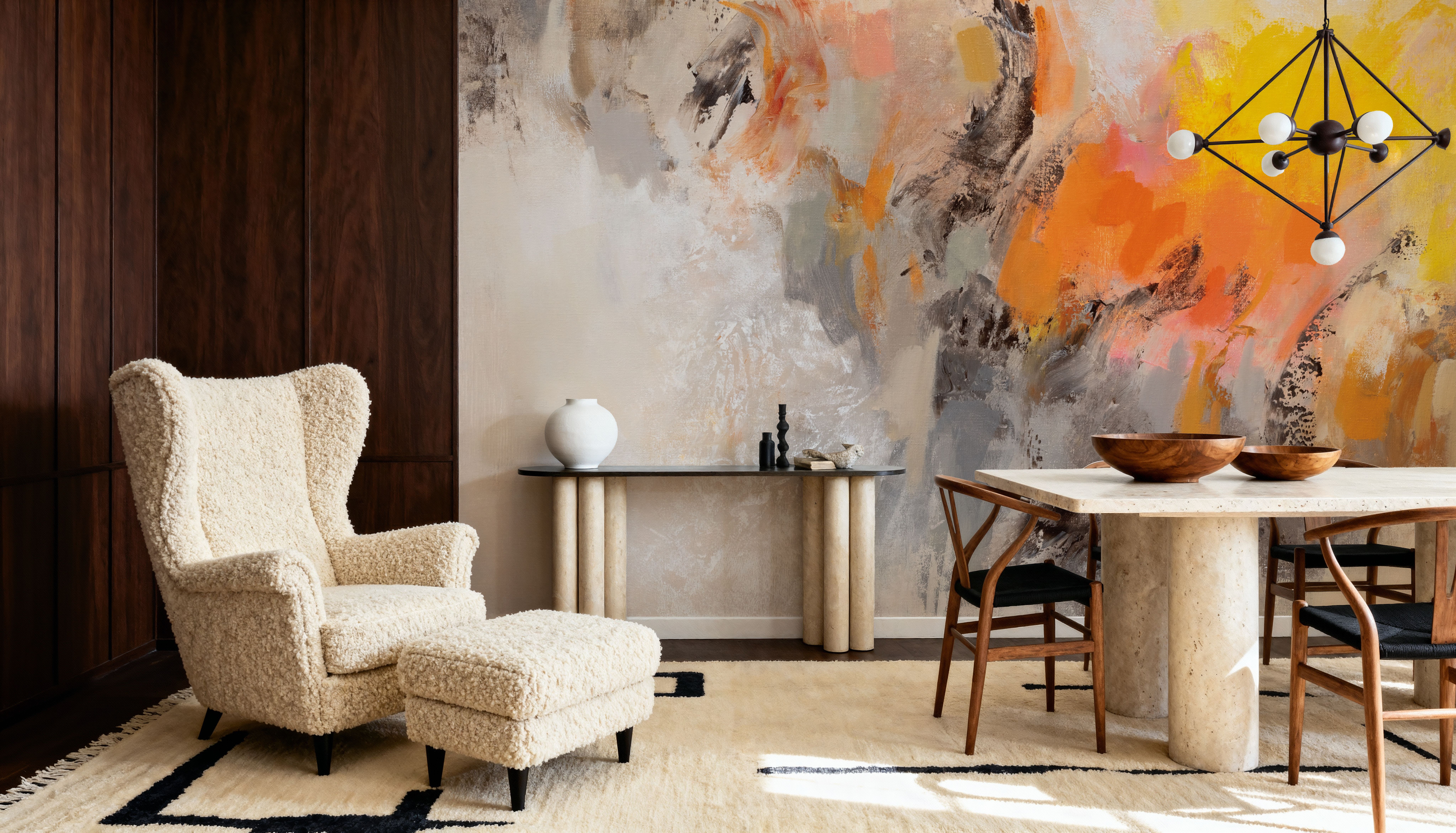 Tangerine Glow, Wallpaper