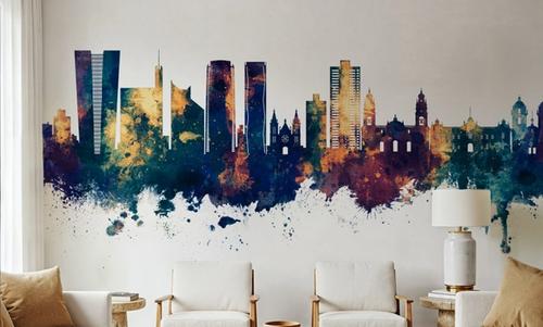 Lima Peru Skyline Blue & Bronze