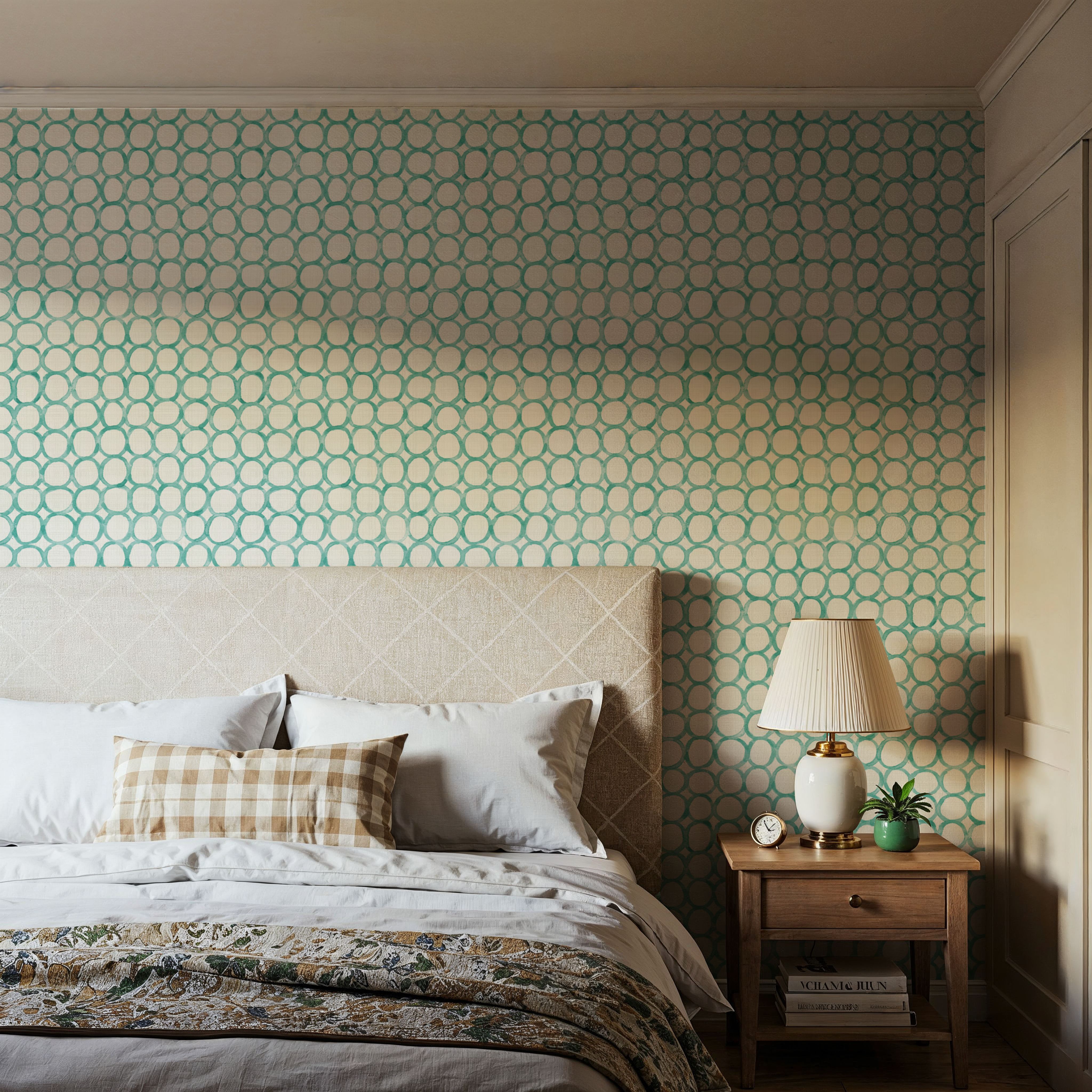 Mixed Turqouise Circles 