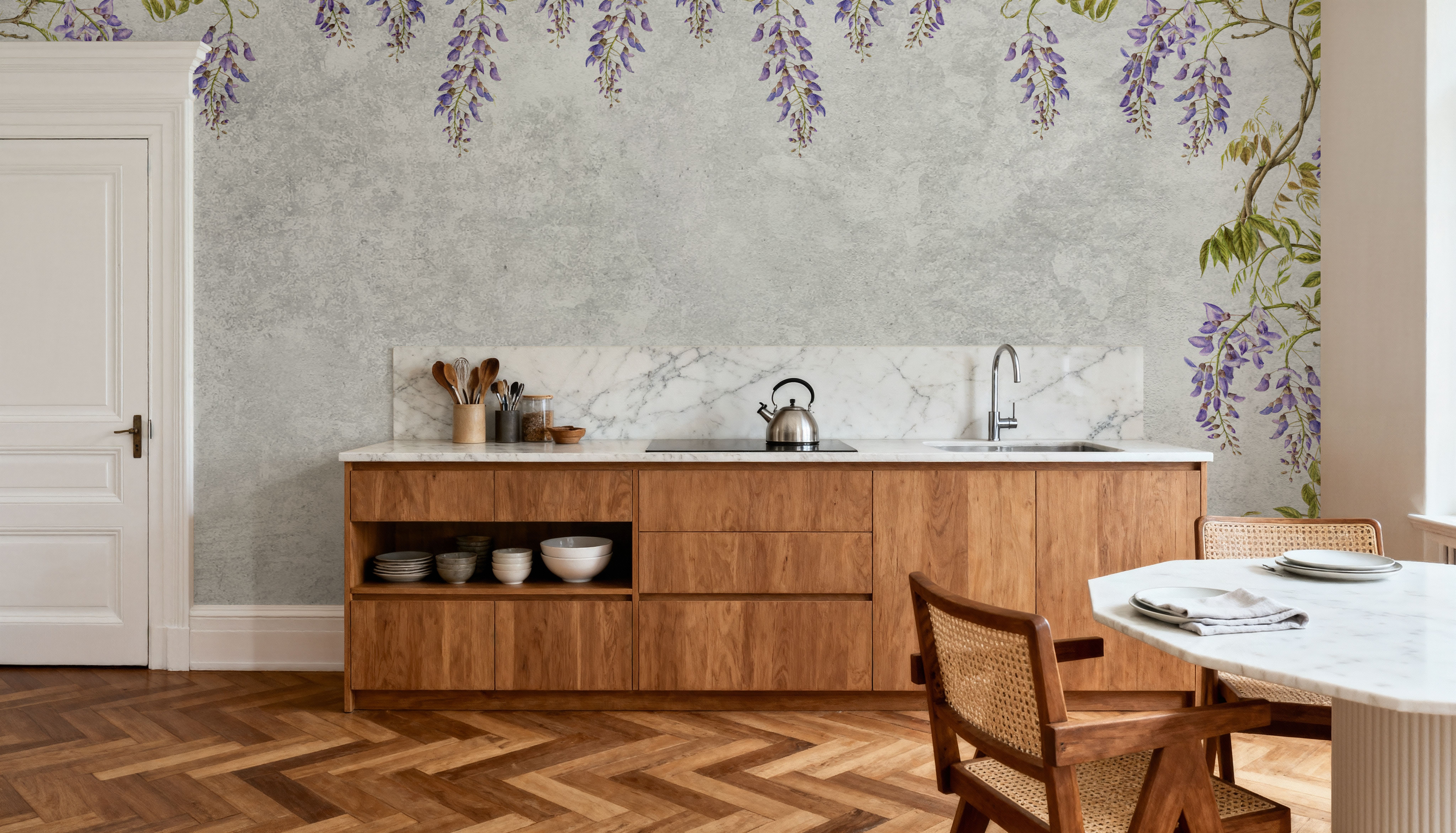 Welcome to our Theatre, Gray, Wallpaper