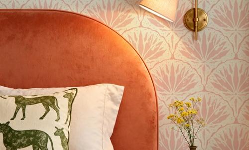 Abstract Water Lily, Blush