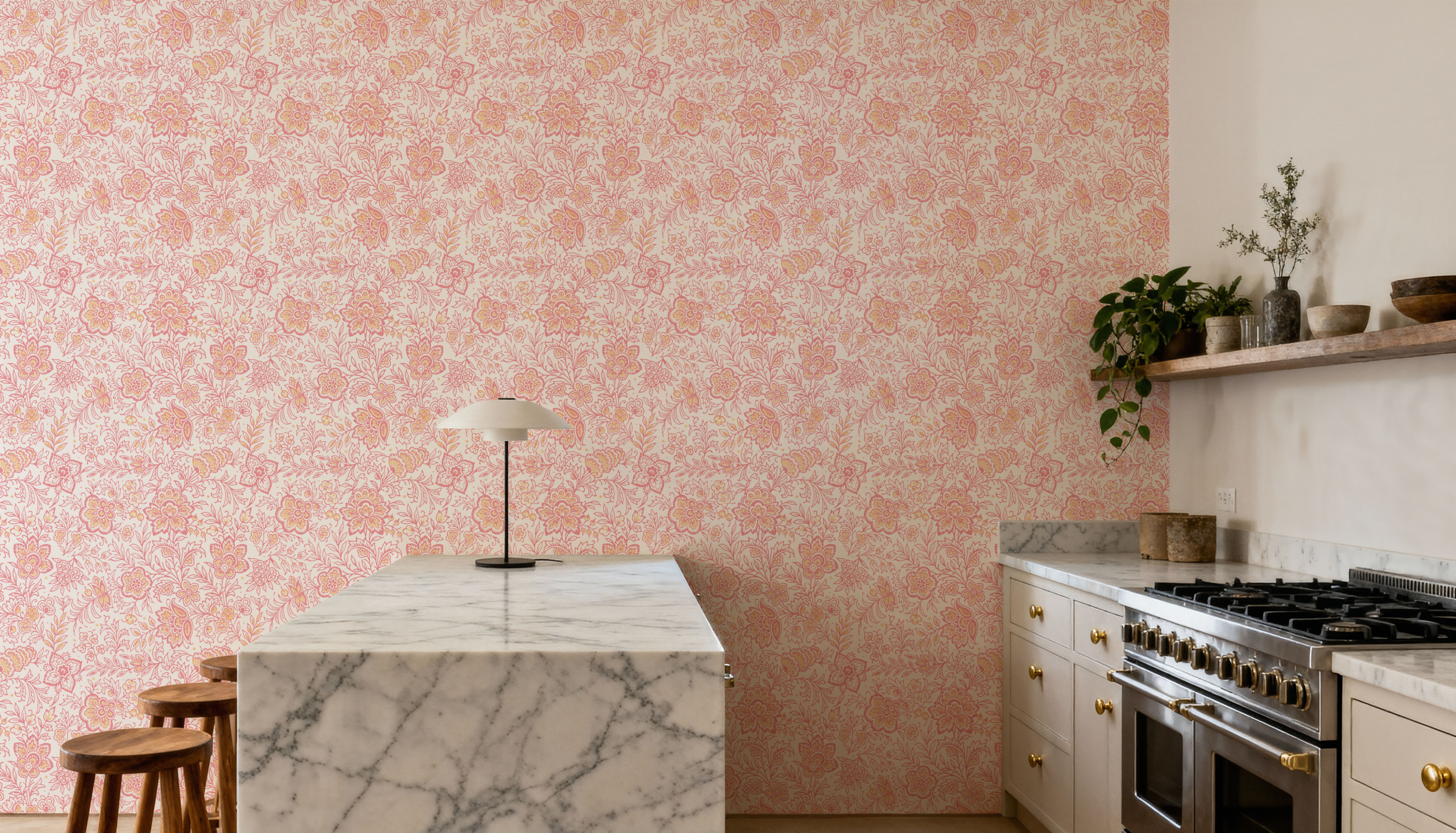 Kala Flowers Red on White