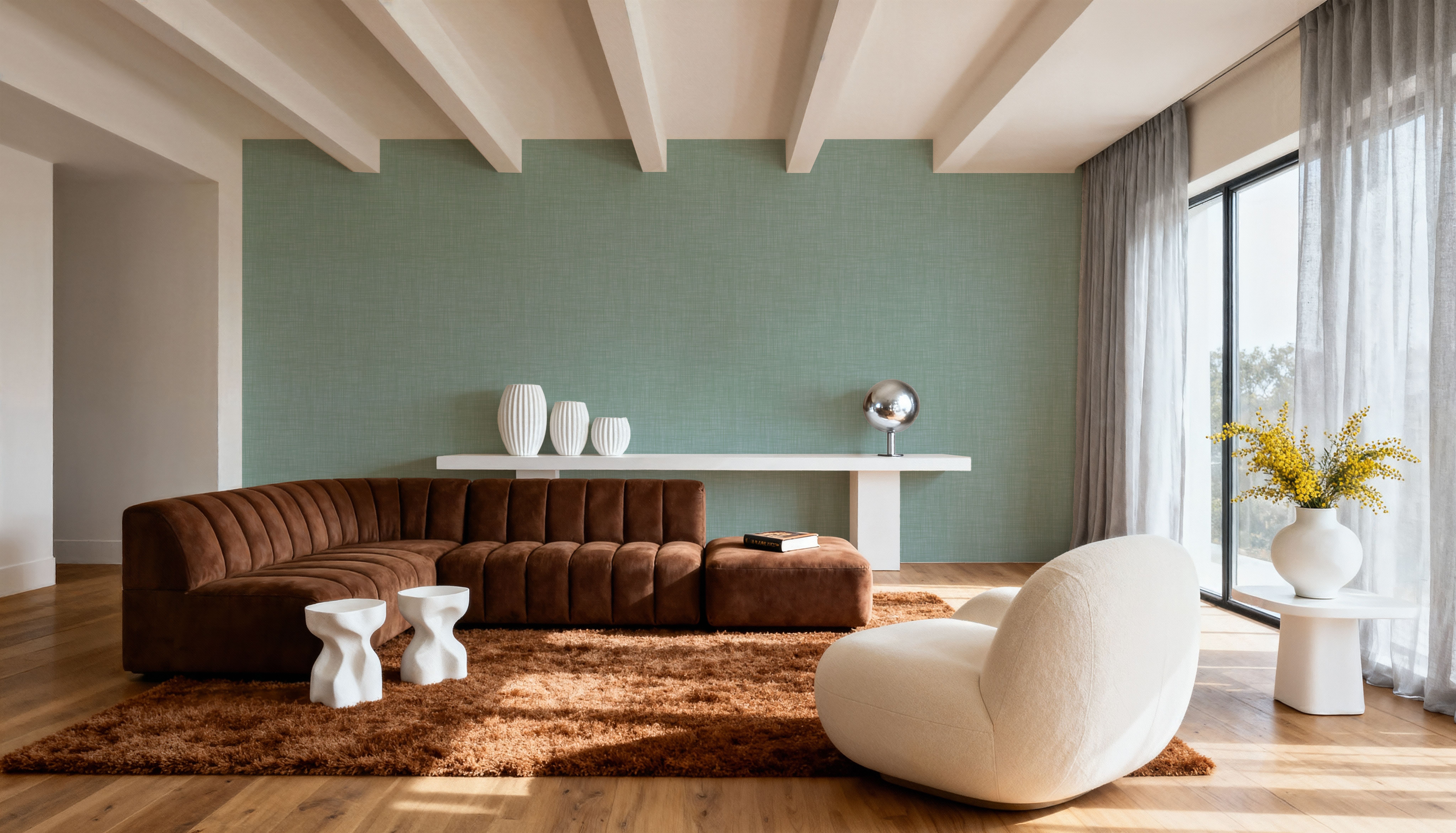 Mottled Linen Effect, Robin's Egg