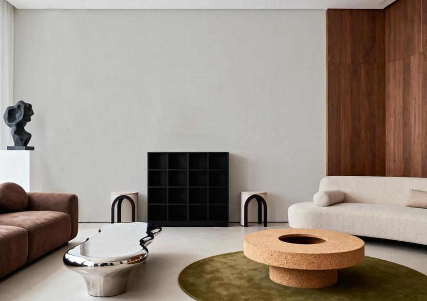 Mottled Linen Effect, Ivory