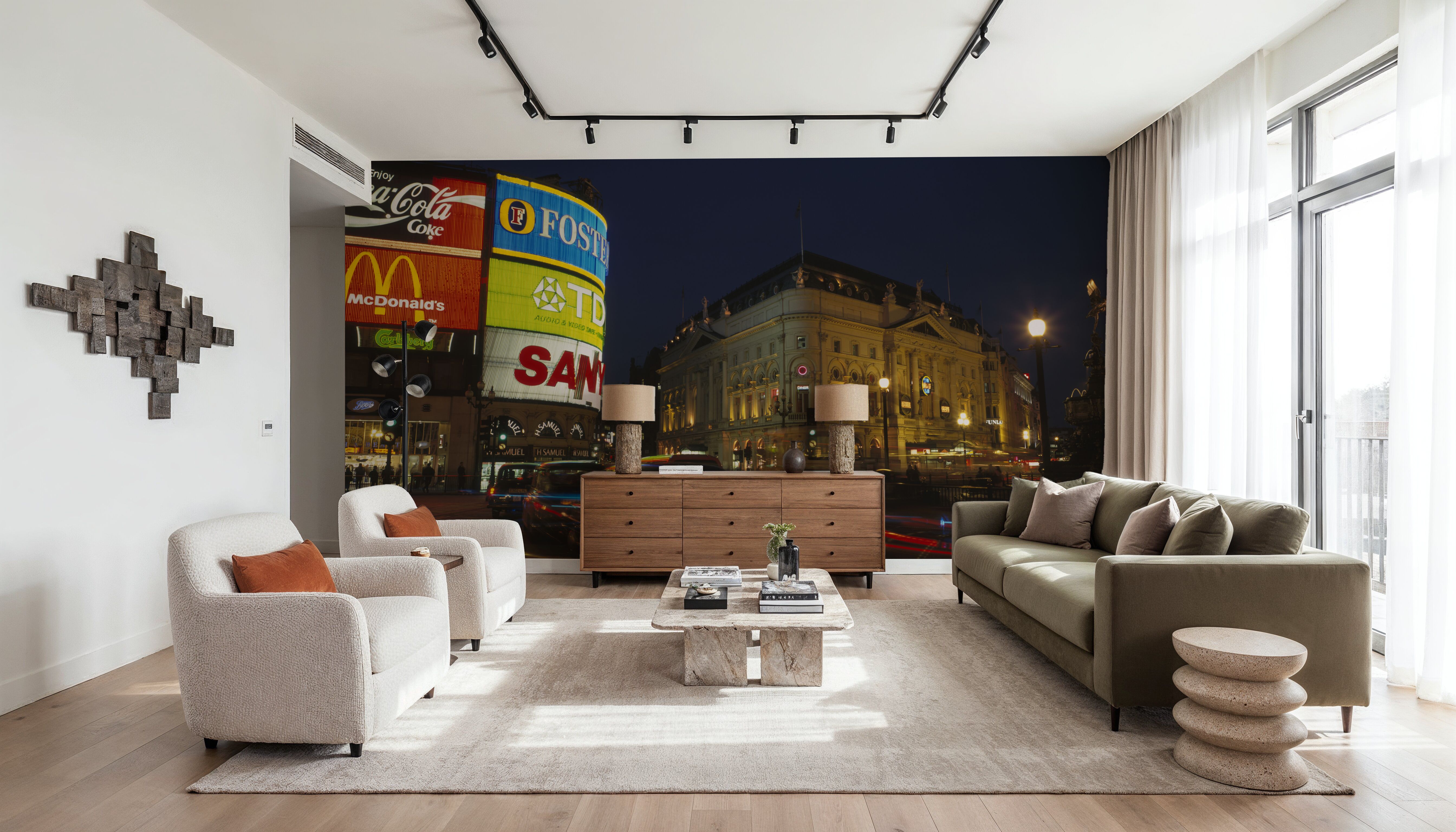 Neon Metropolis, Wallpaper