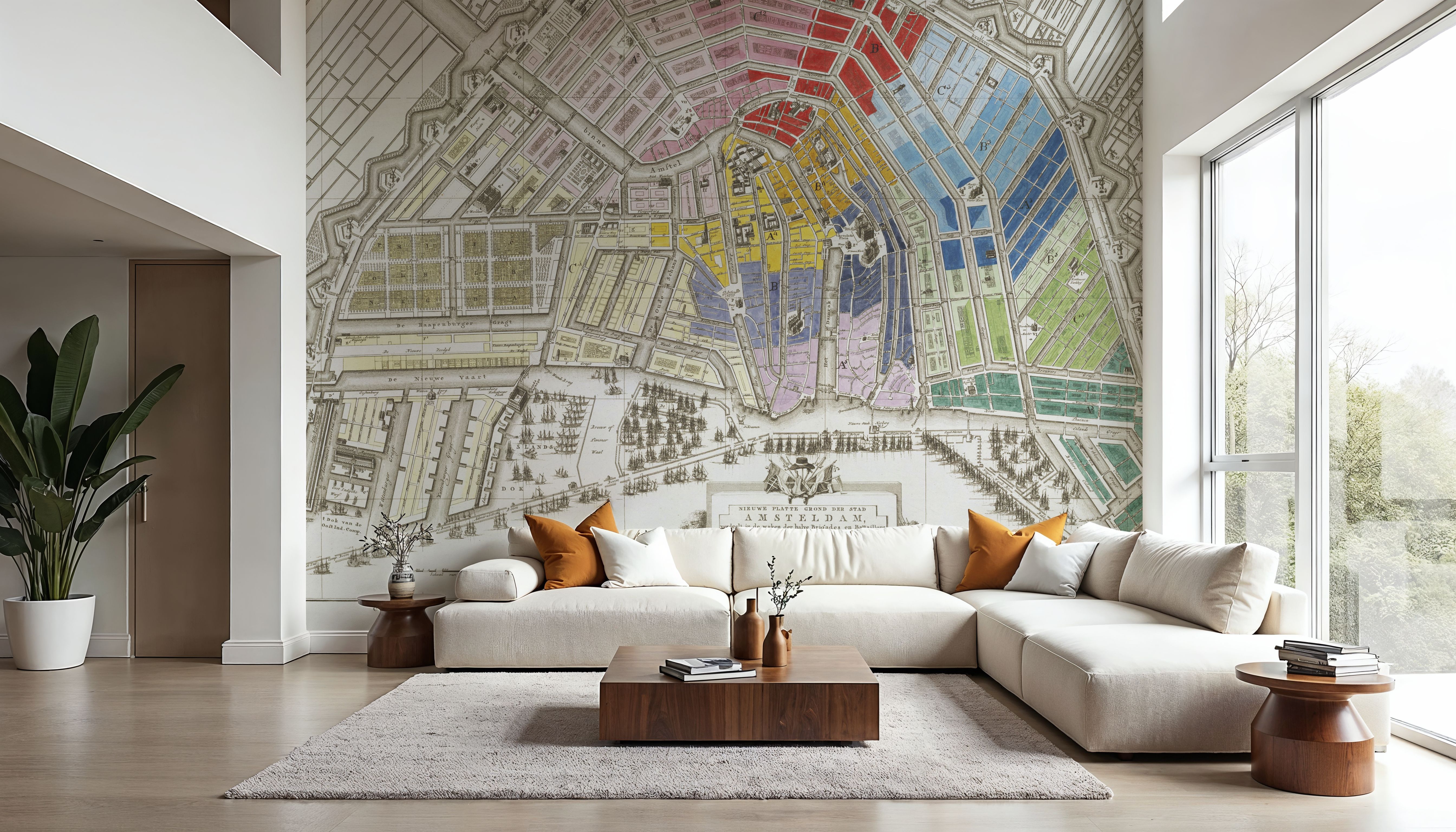 Vintage Amsterdam Map (1795)