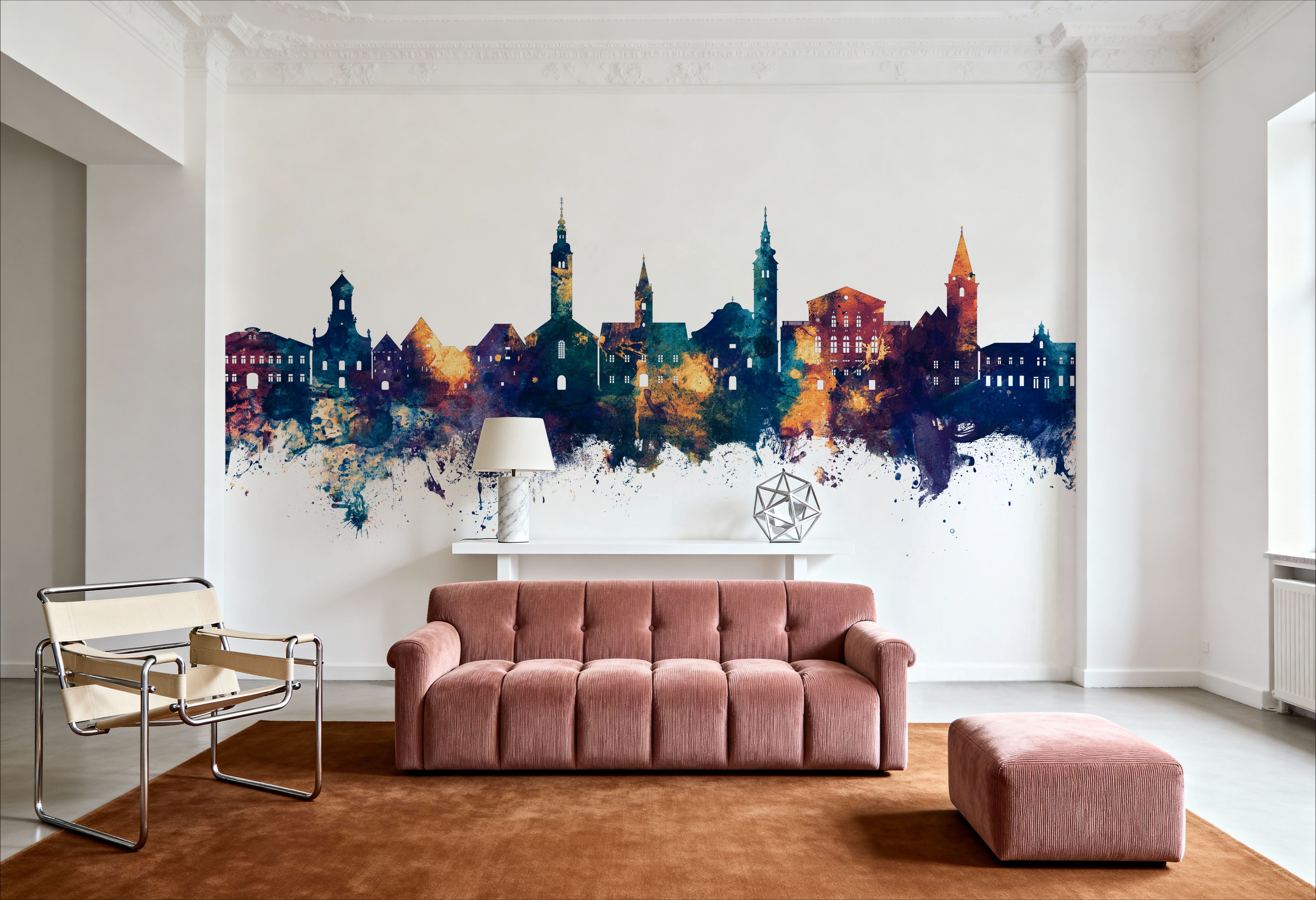 Varaždin Croatia Skyline Blue & Bronze