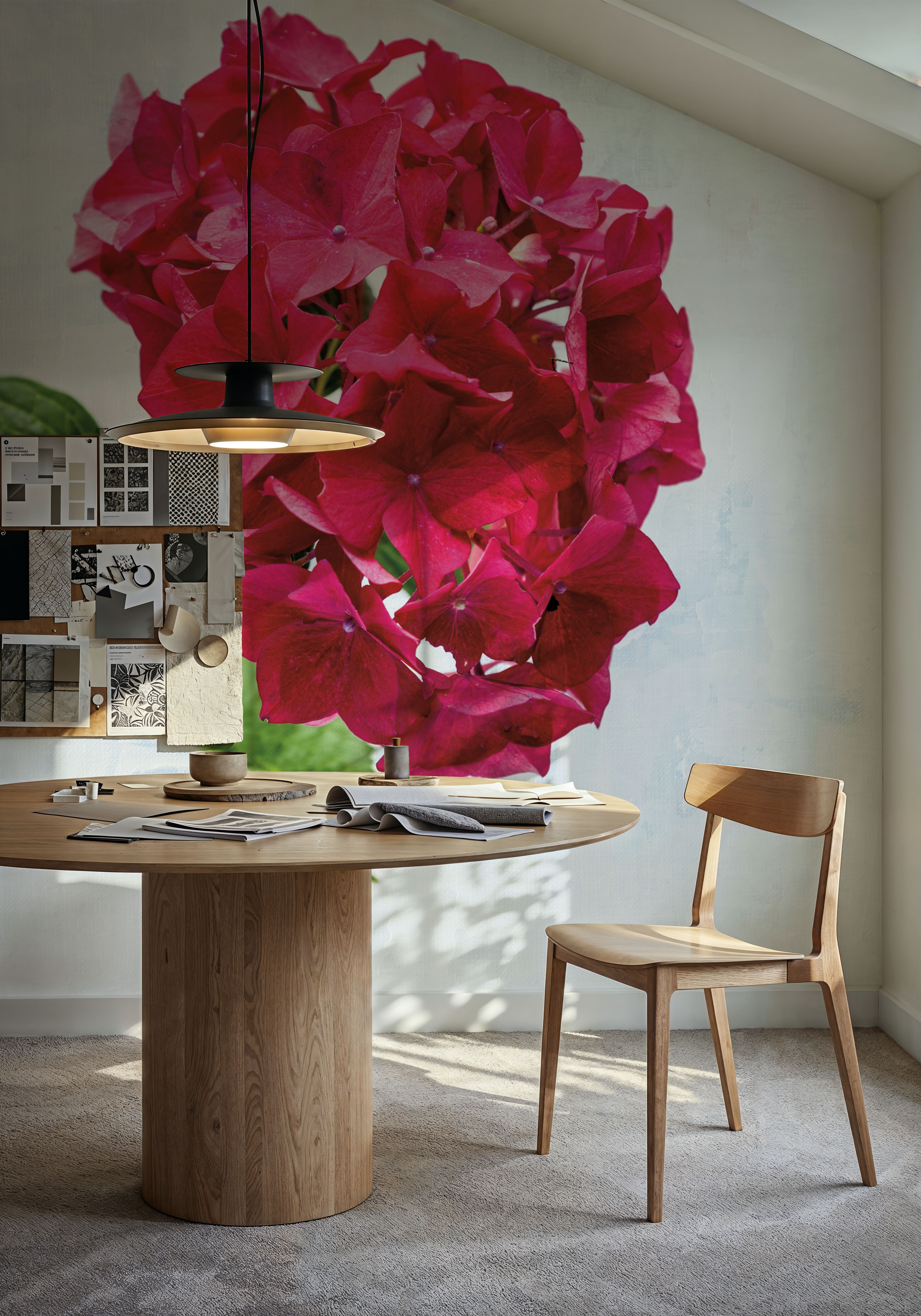 Bright Red Hydrangea
