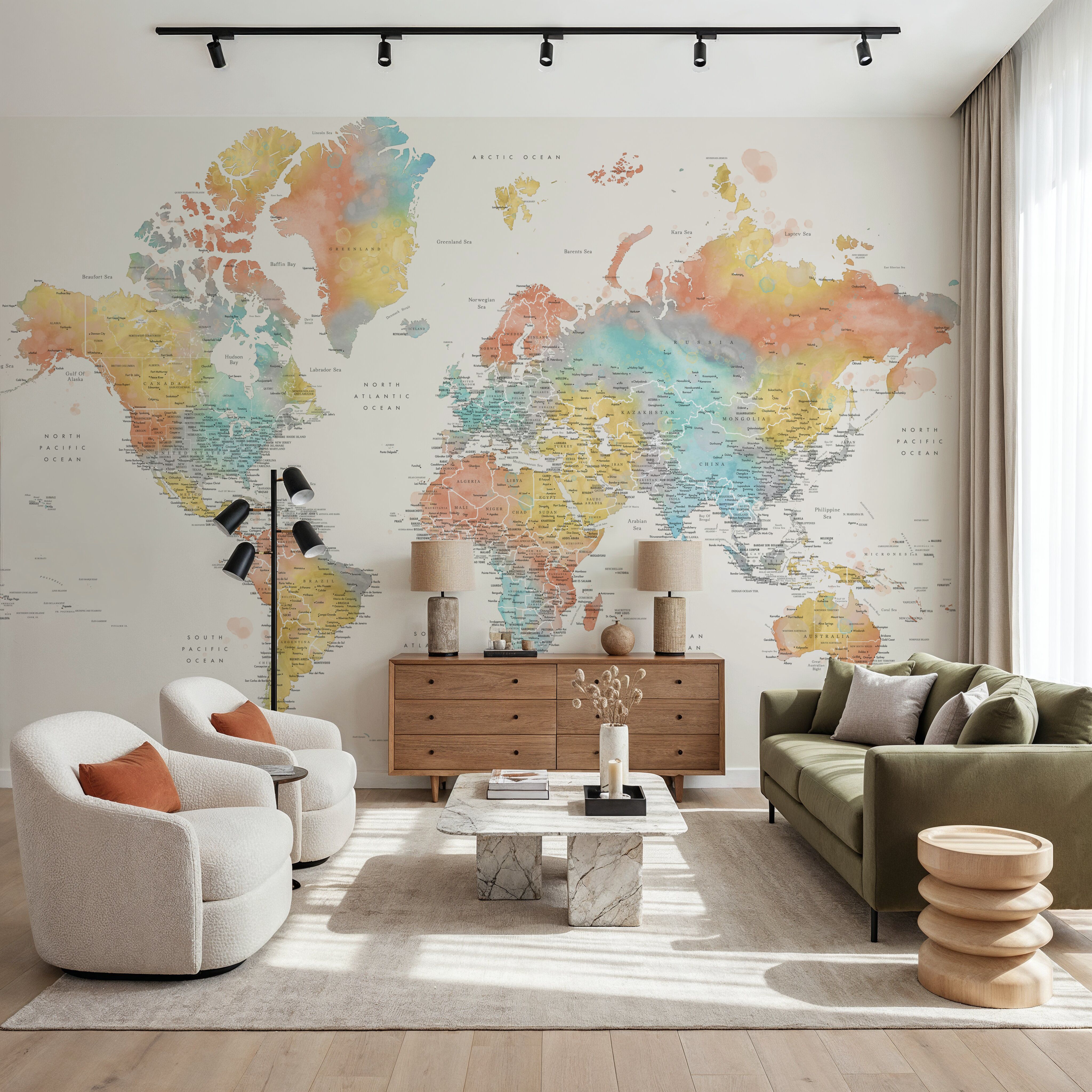 World Map Cities - Fifi