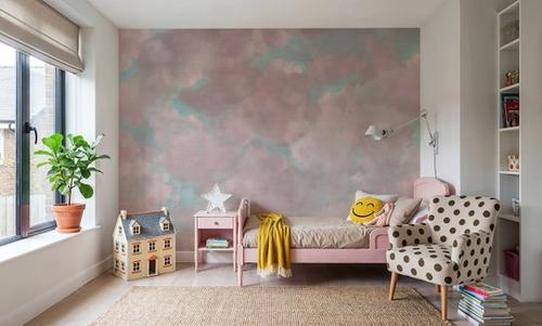 Painted Dreamy Clouds, Pink