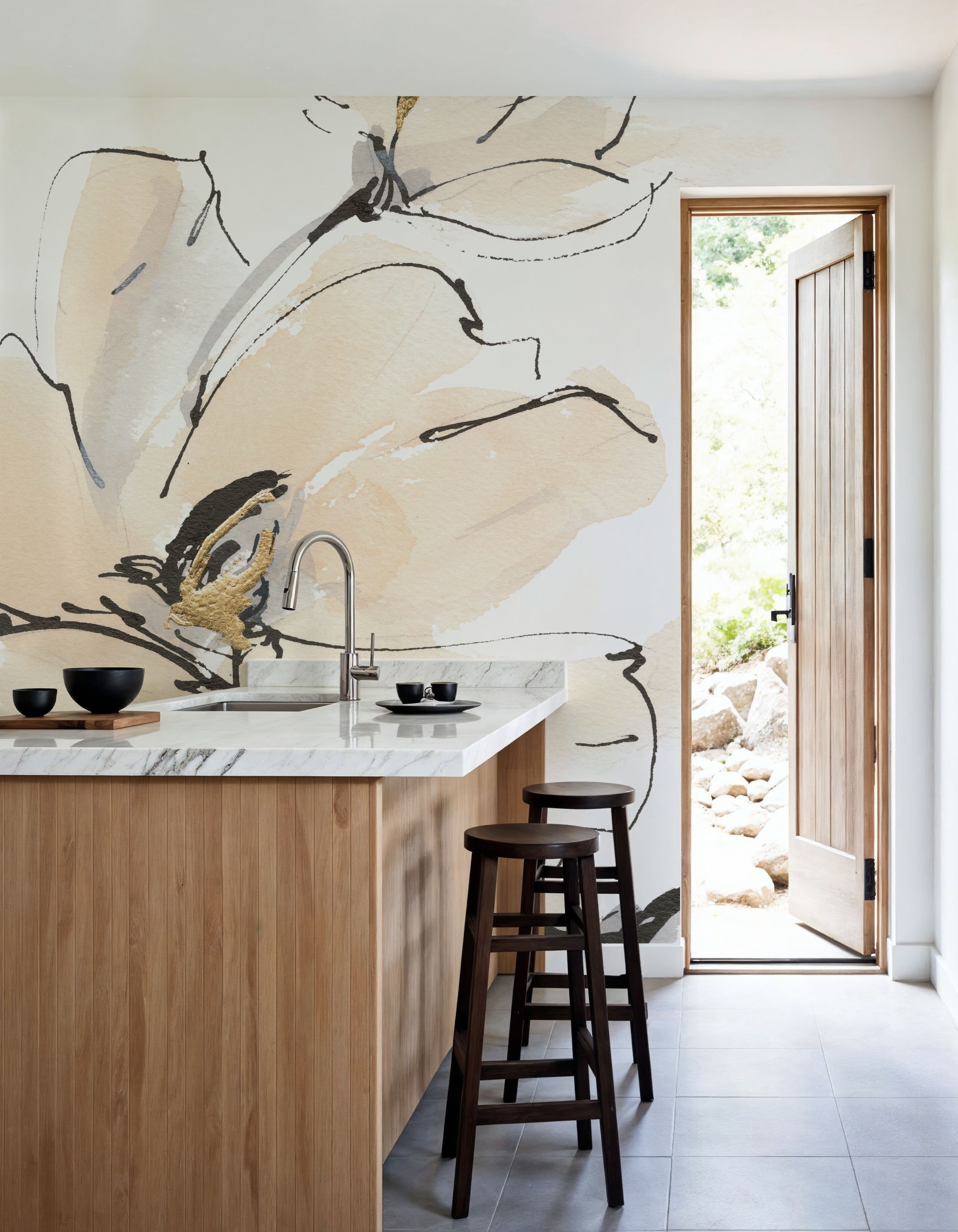 Greige Magnolias I