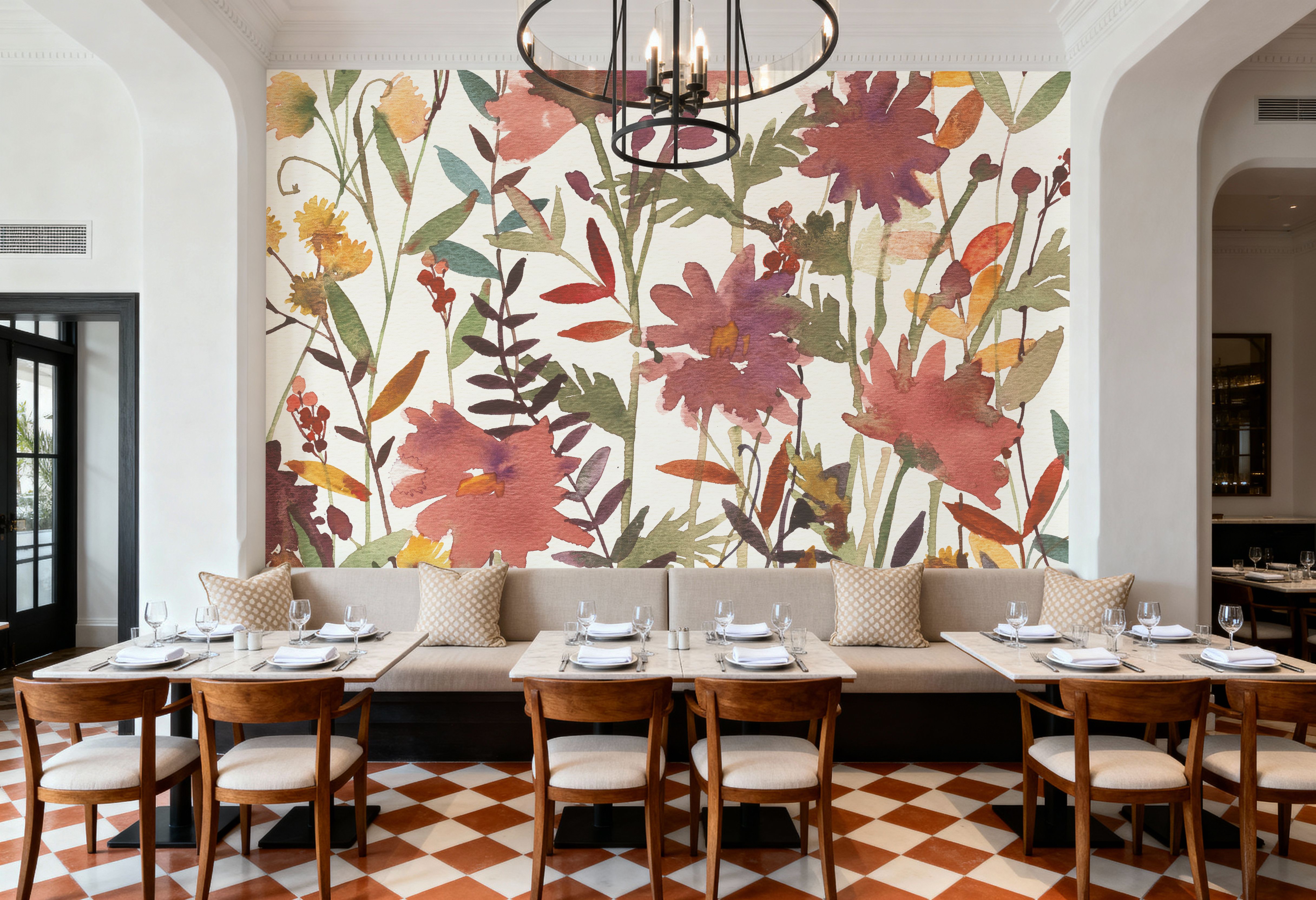 October Flowers, Tapeten