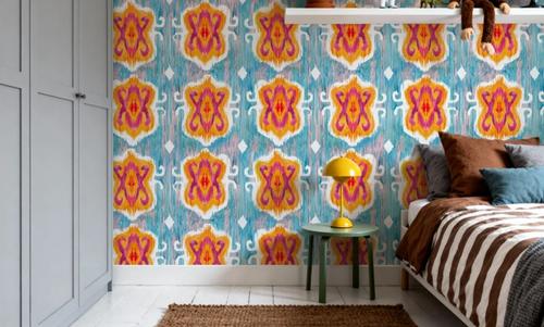 Purple Blossom Ikat