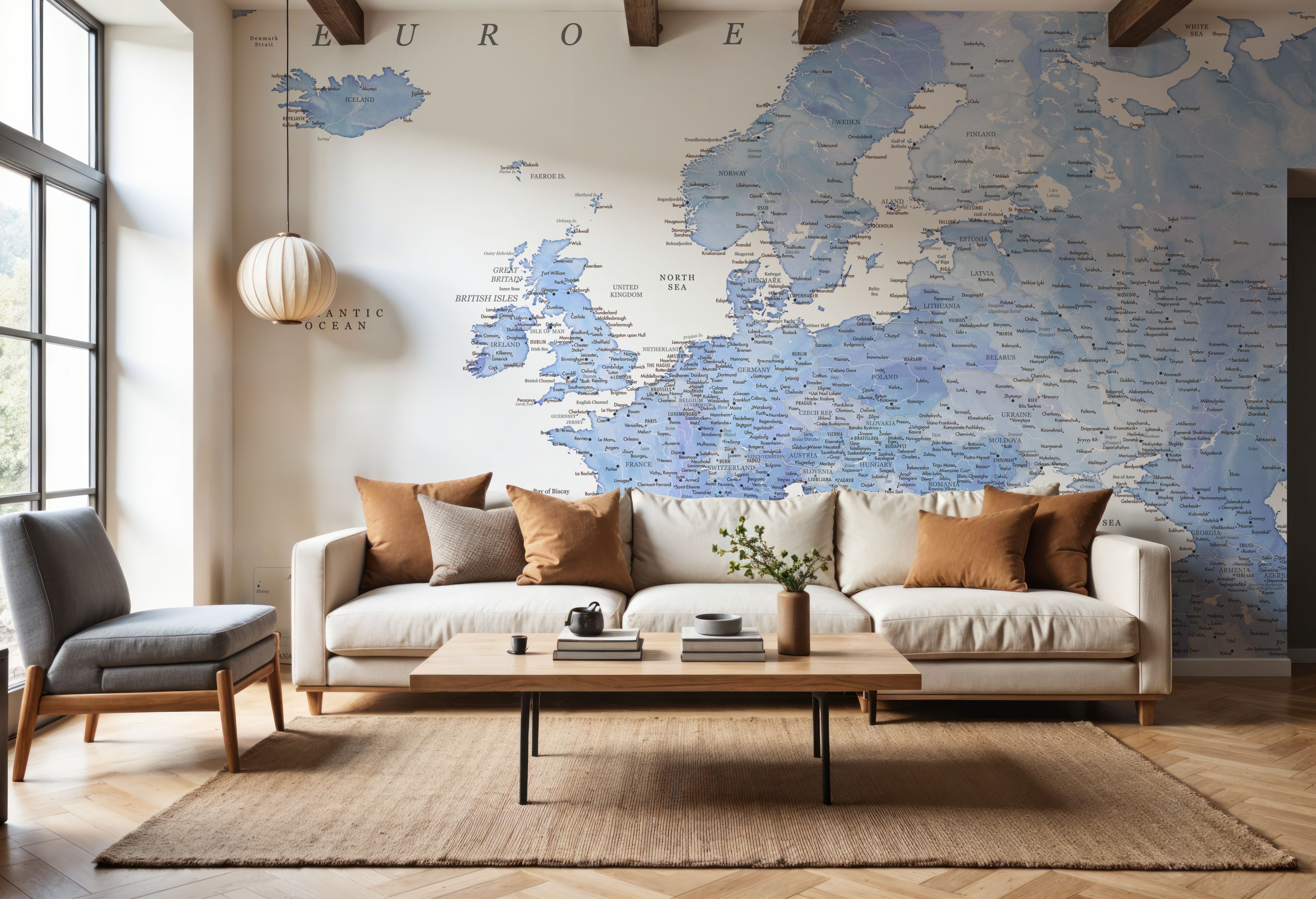 Europe Map Detailed - Josiah