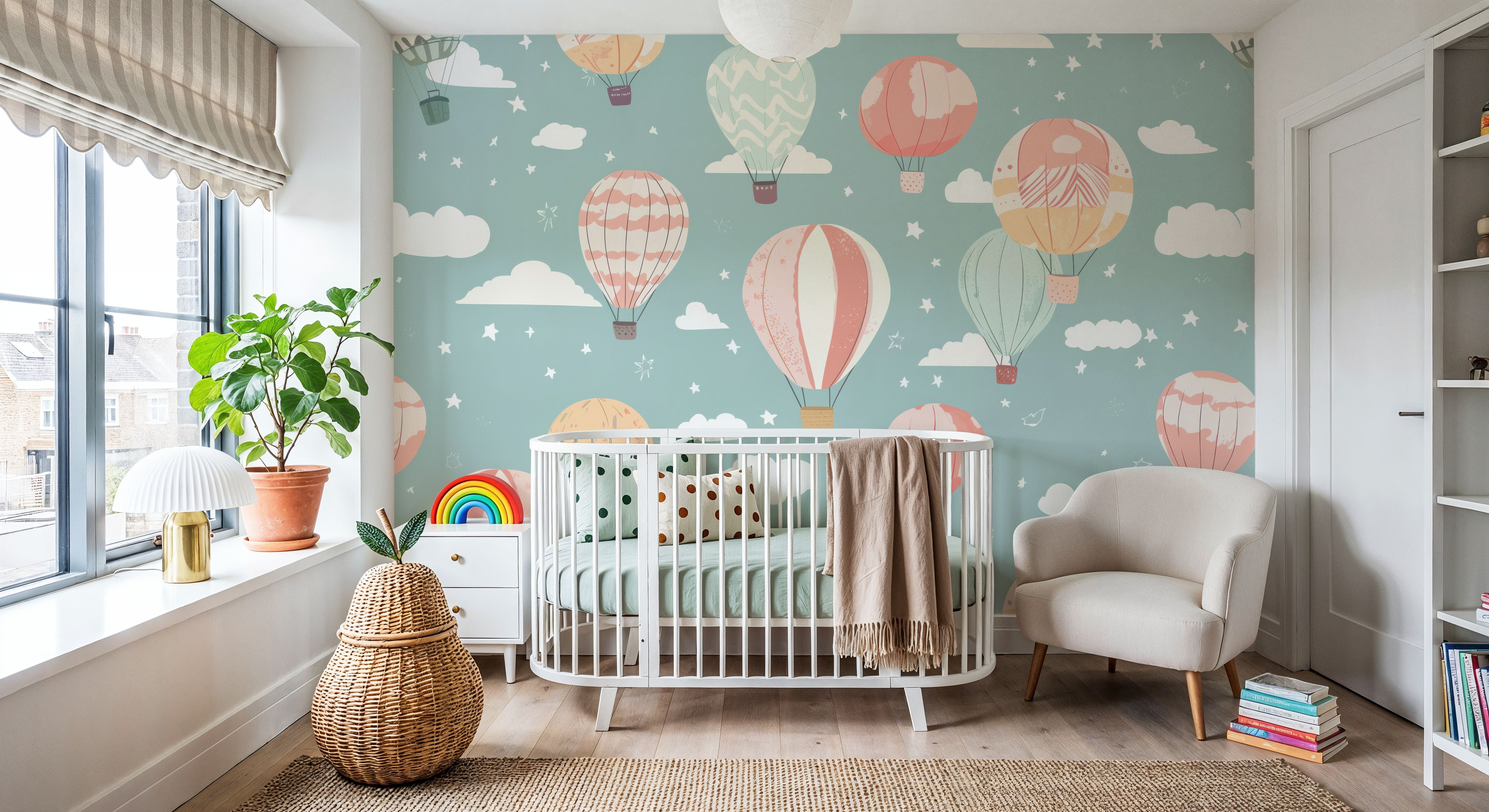 Hot Air Balloon Cloudy