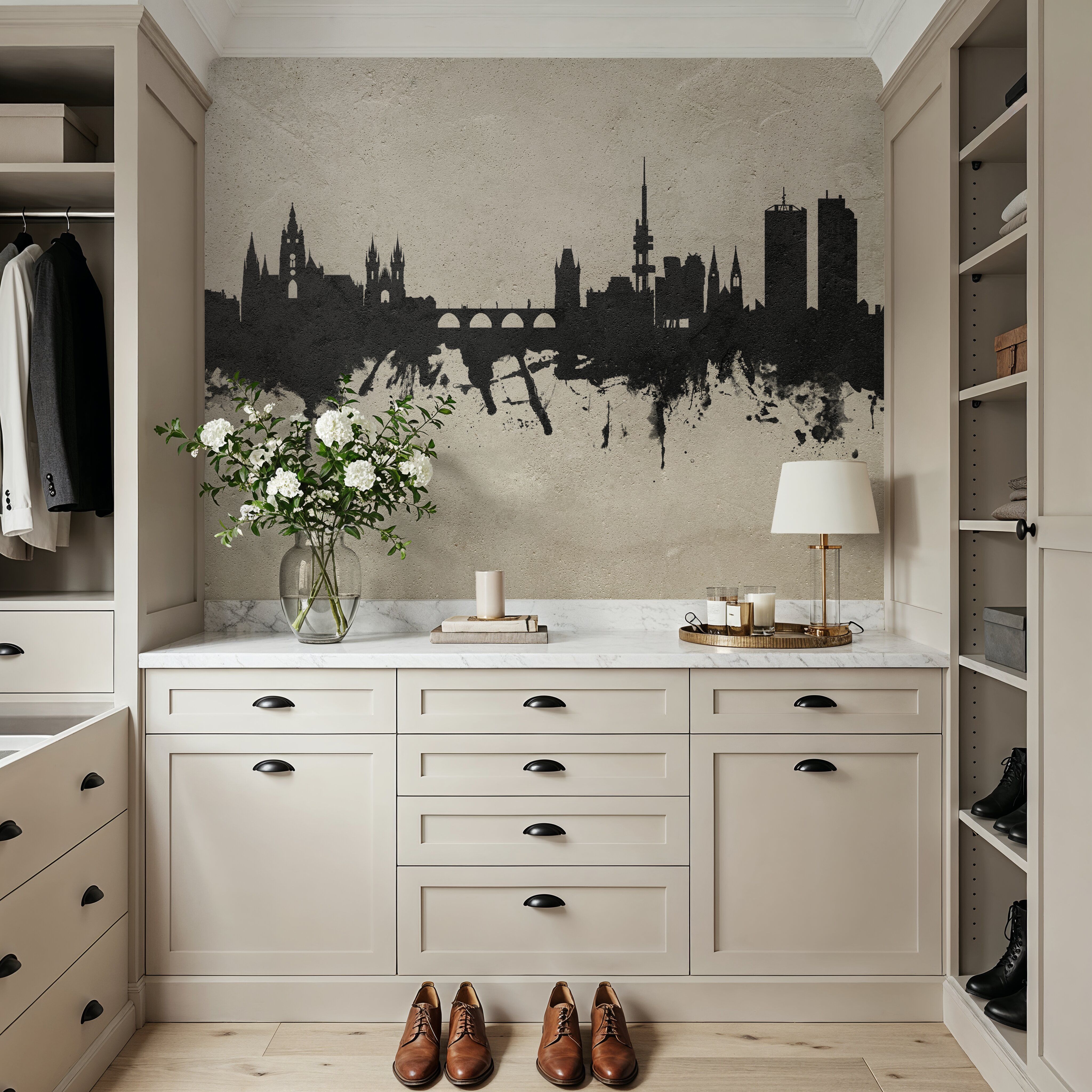 Prague (Praha) Czech Republic Skyline Concrete