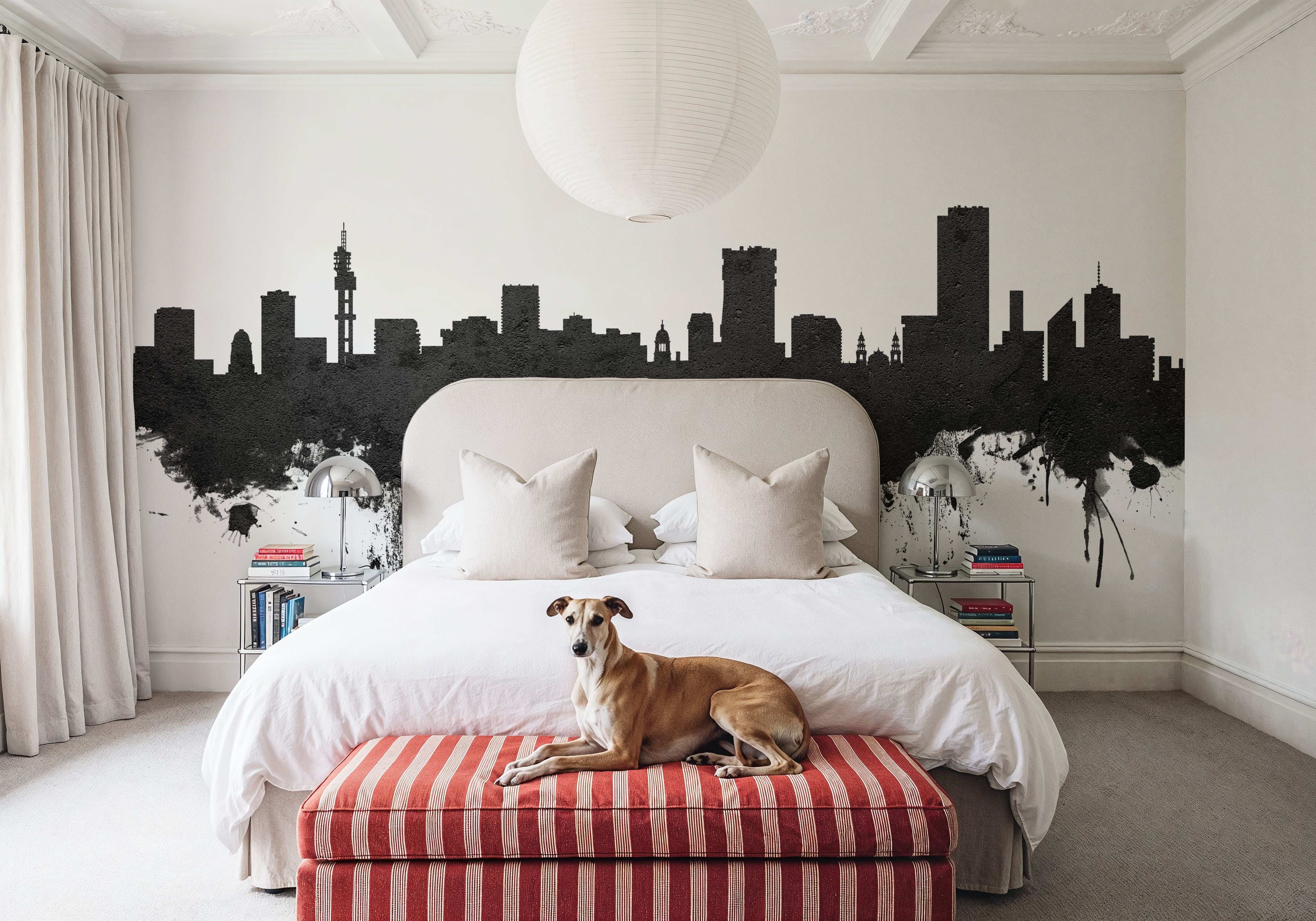 Pretoria South Africa Skyline Black & White