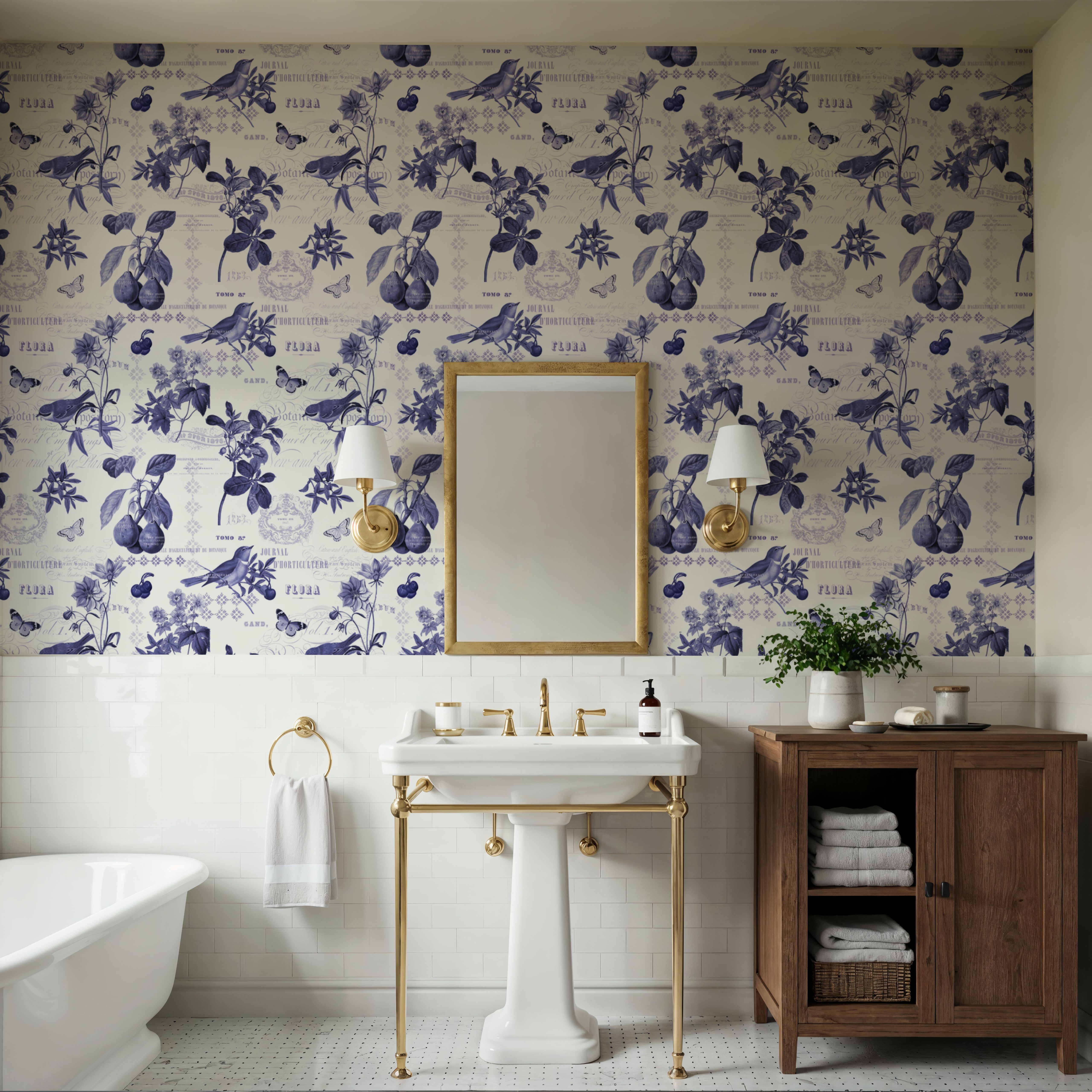 Botanical Postcard White