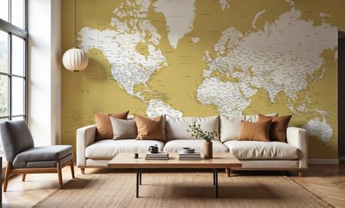 World Map Cities - Andrew