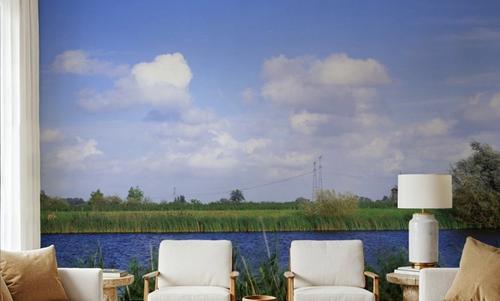 Dutch Riverside Windmill