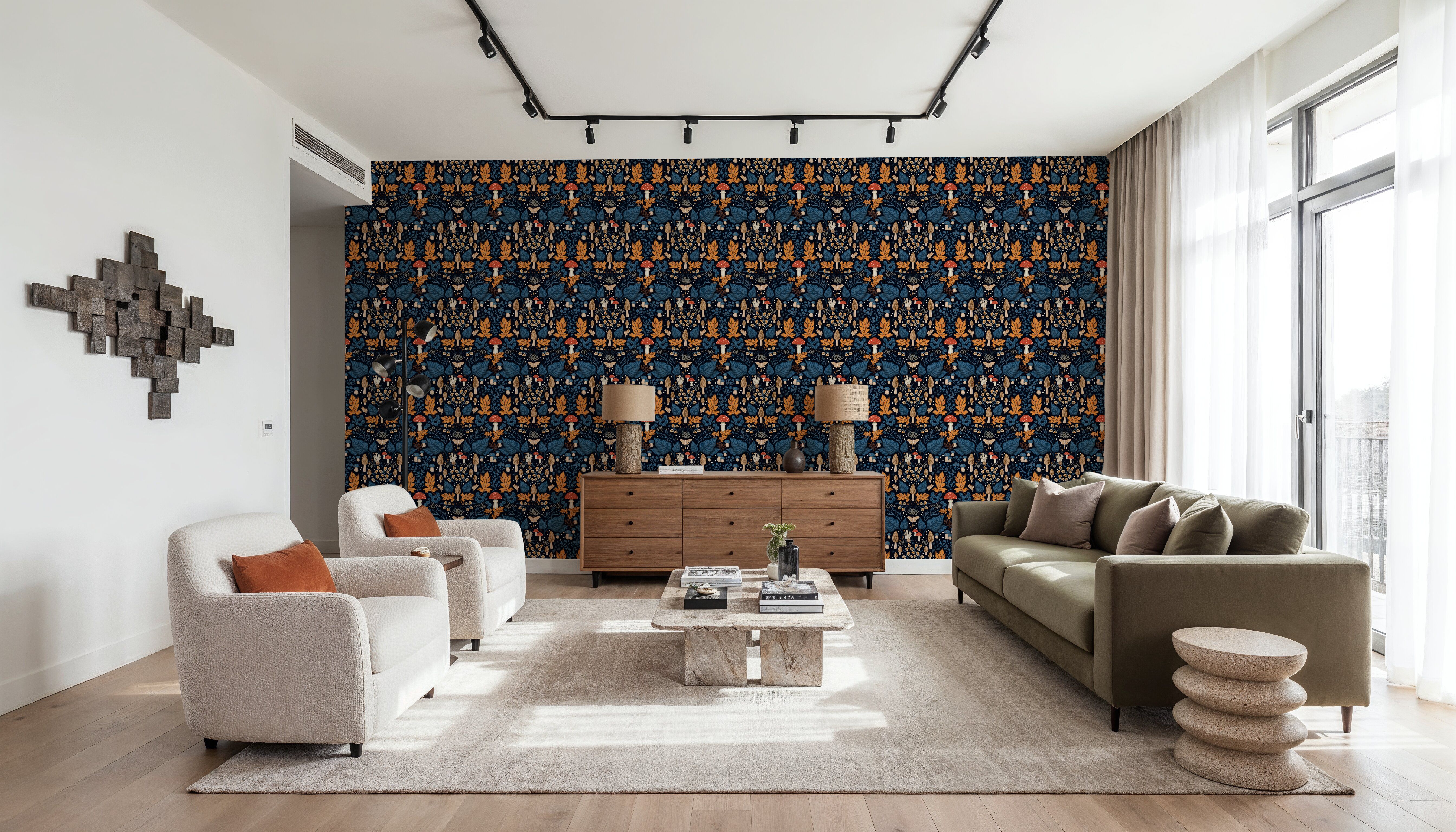 Autumn Forest Illustration, Pumpkin