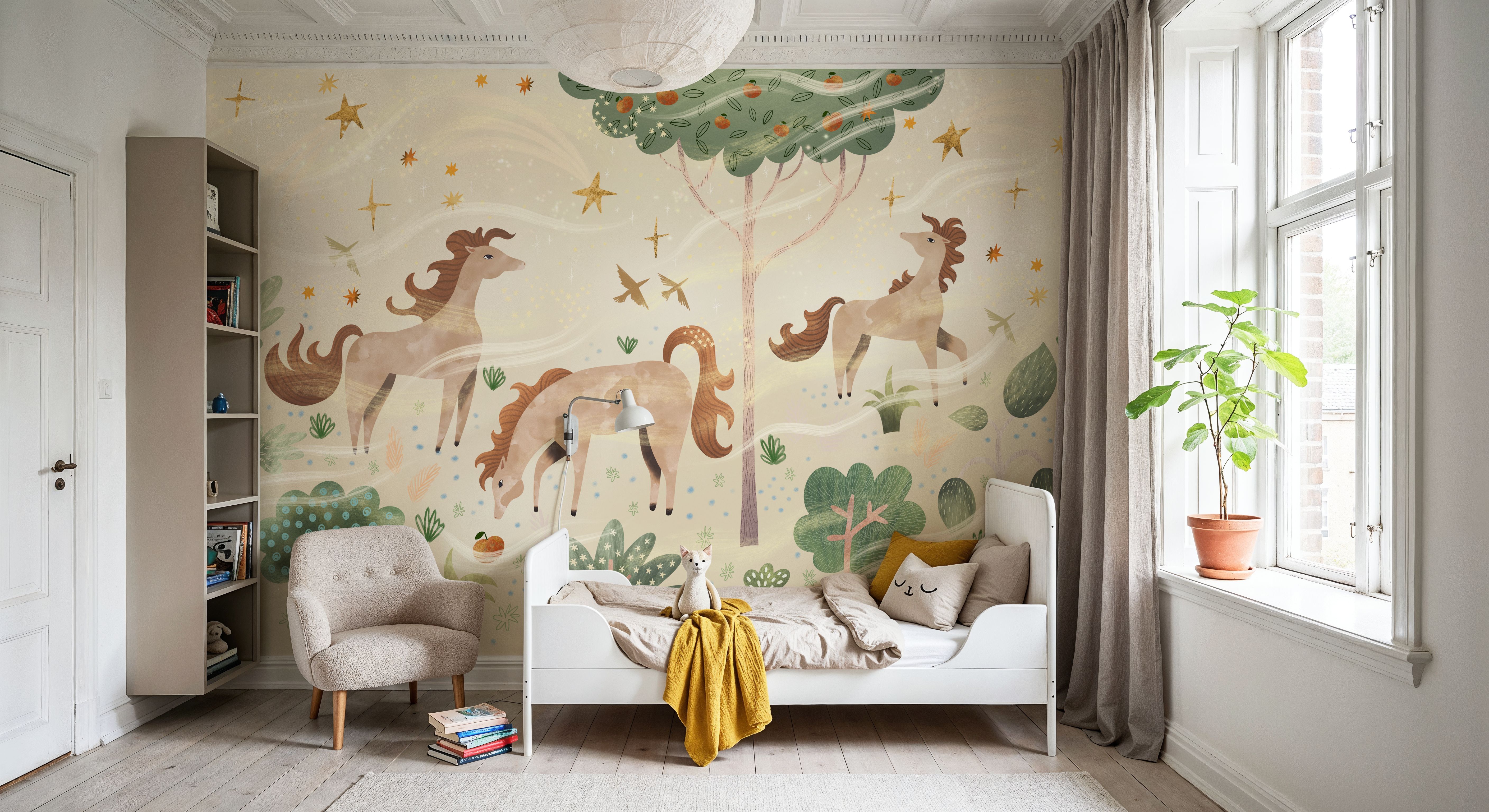 Enchanted Horses, Ecru