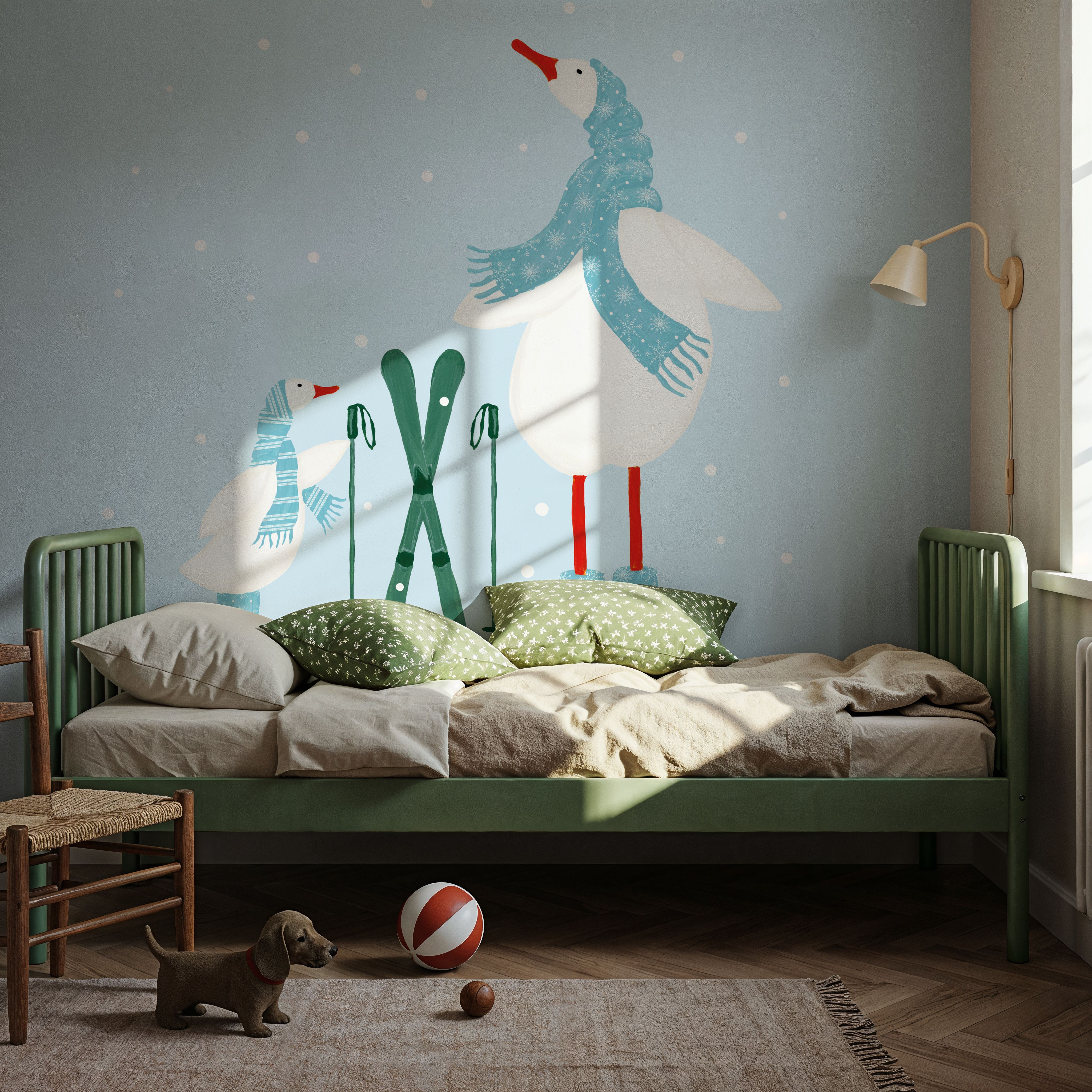 Ducks in the Snow IV