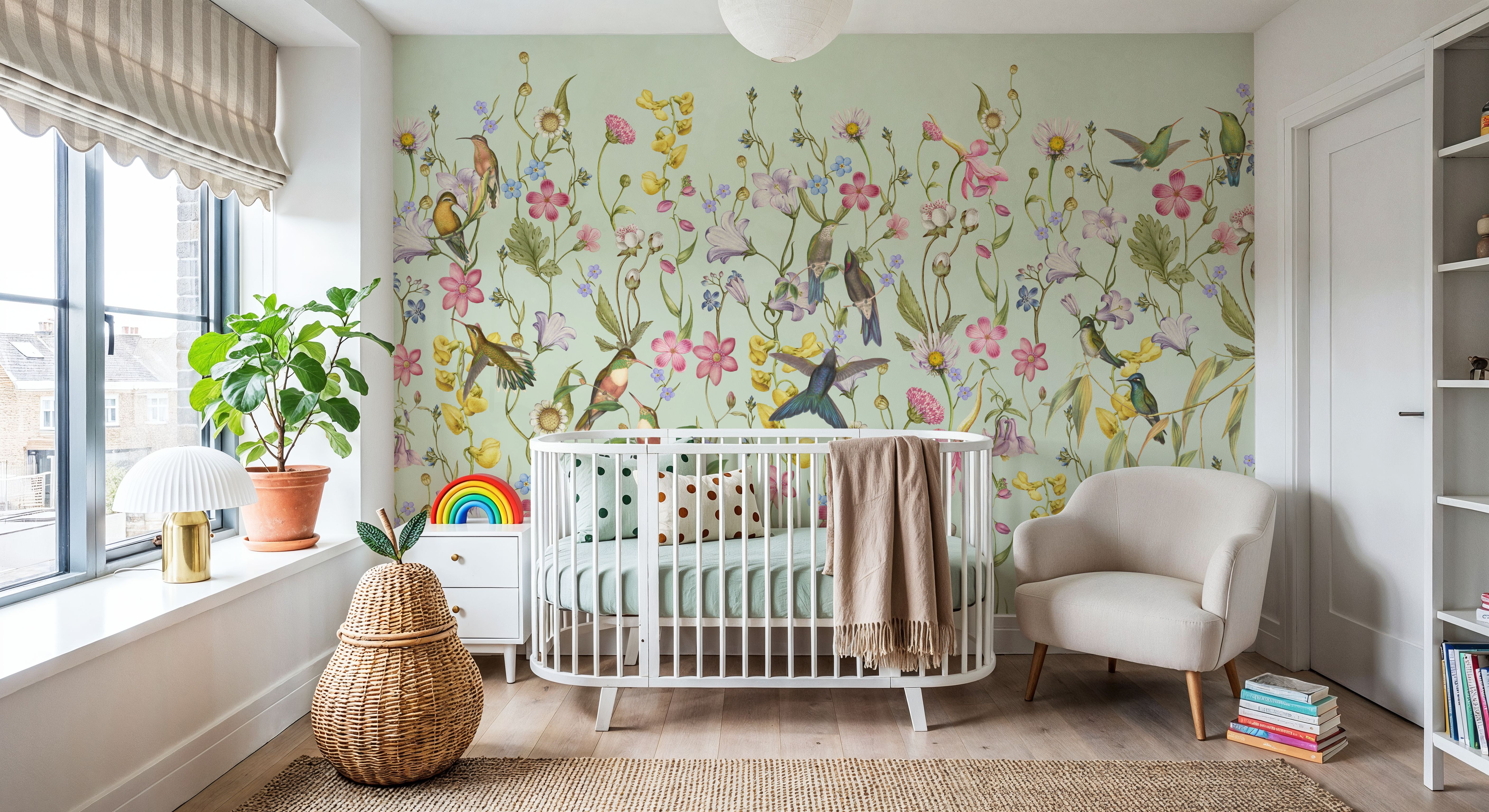 Bird Garden Spring Green