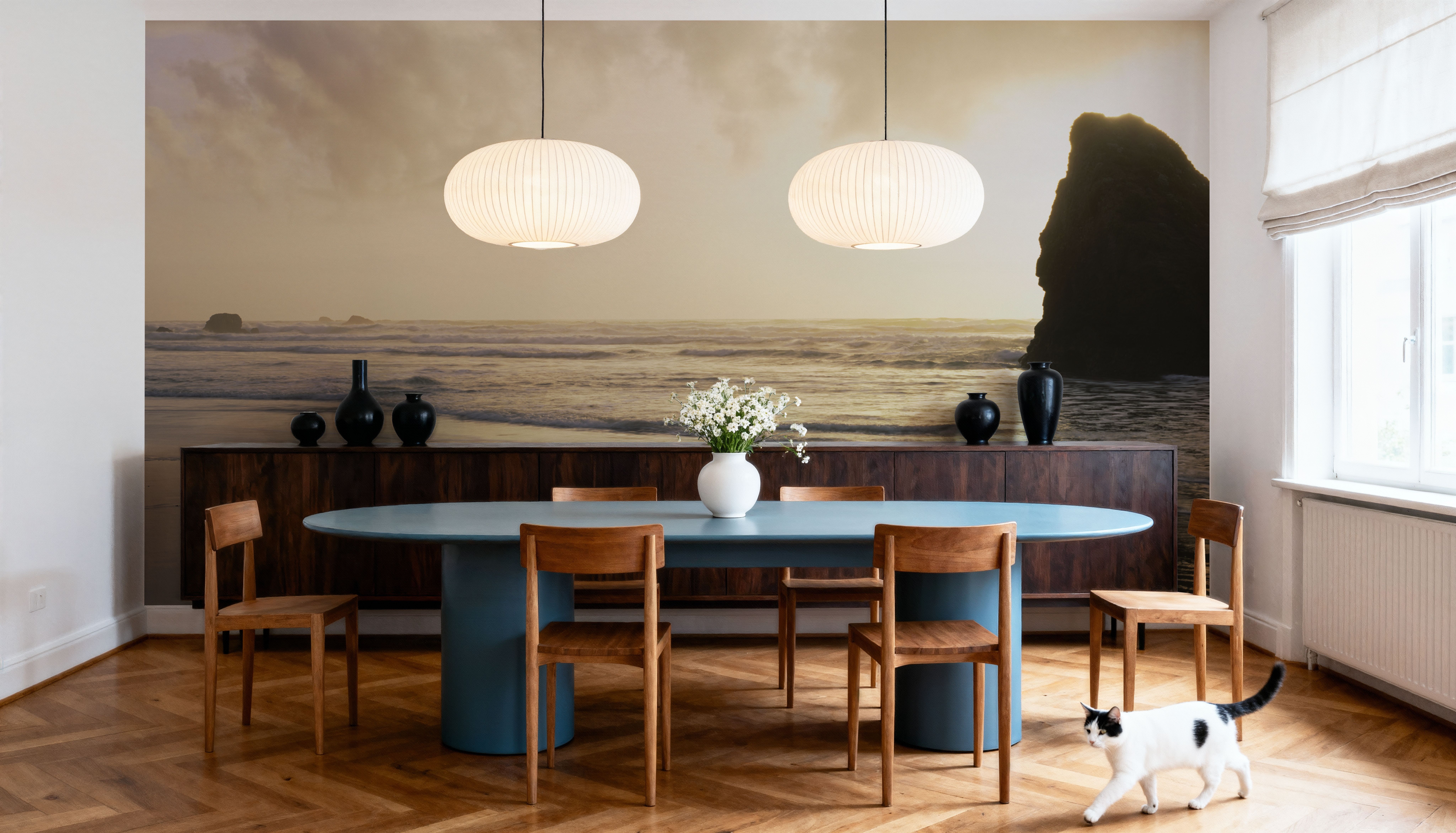 Golden Shore Silhouette, Papier peint