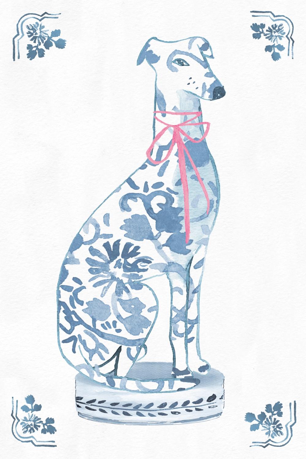 Chinoiserie Dogs II