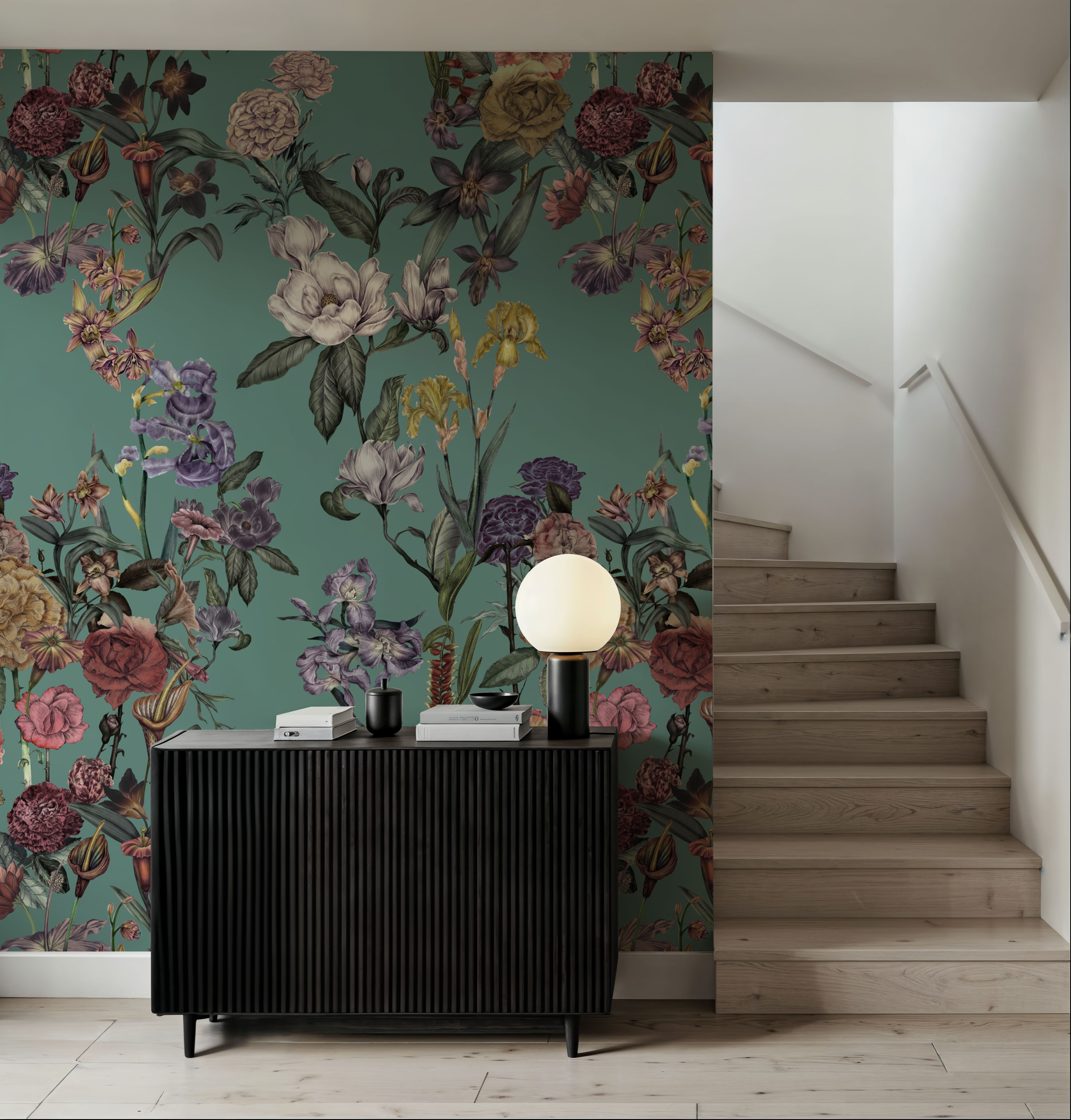 Floral Gaze, Turquoise