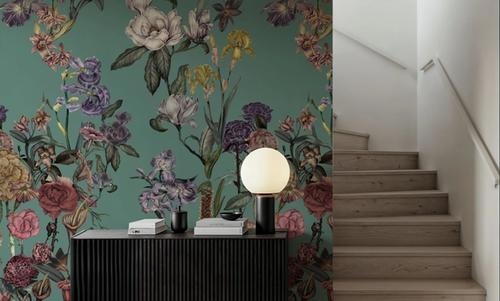 Floral Gaze, Turquoise