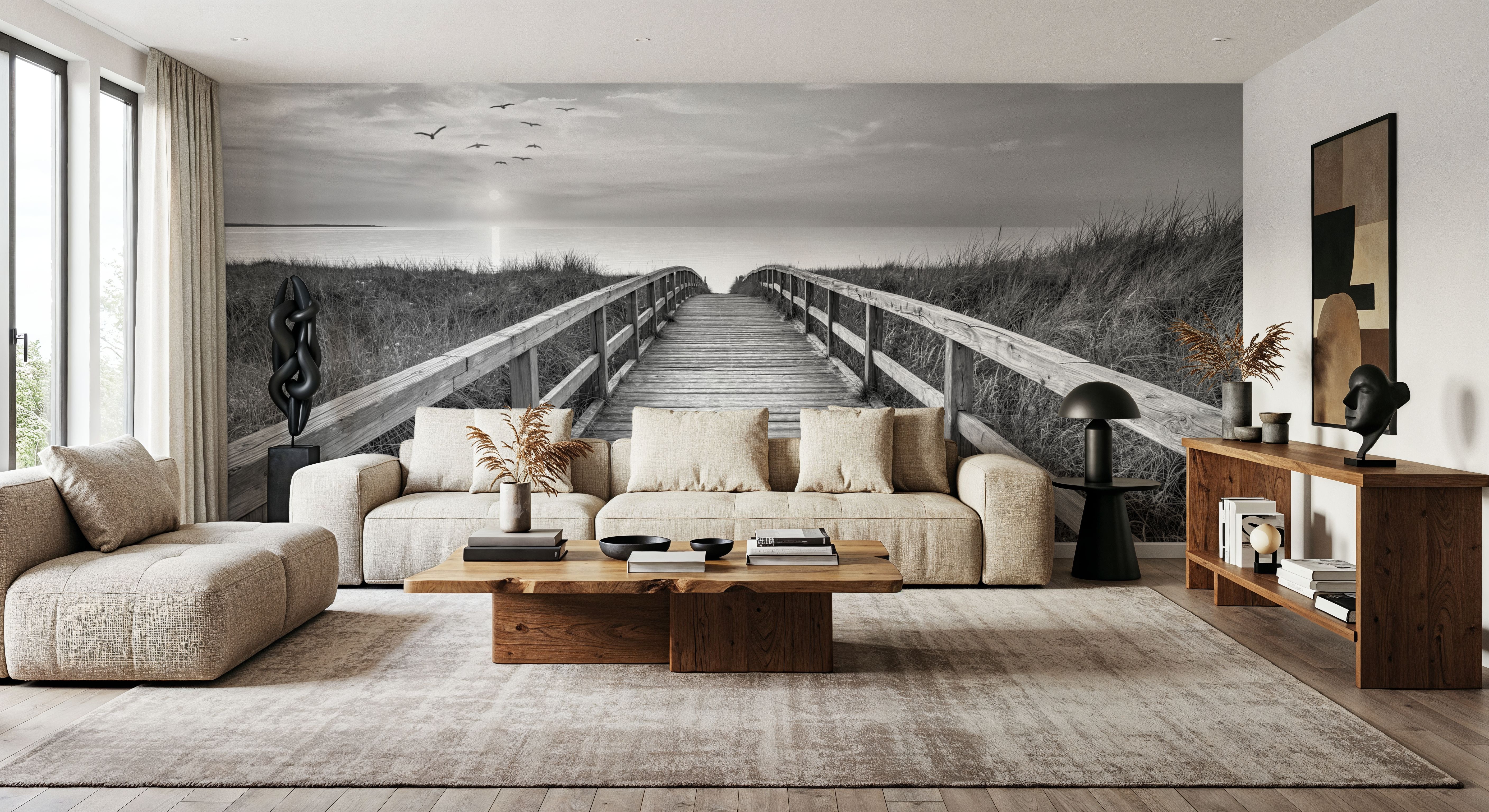 Baltic Boardwalk BW, Papel pintado