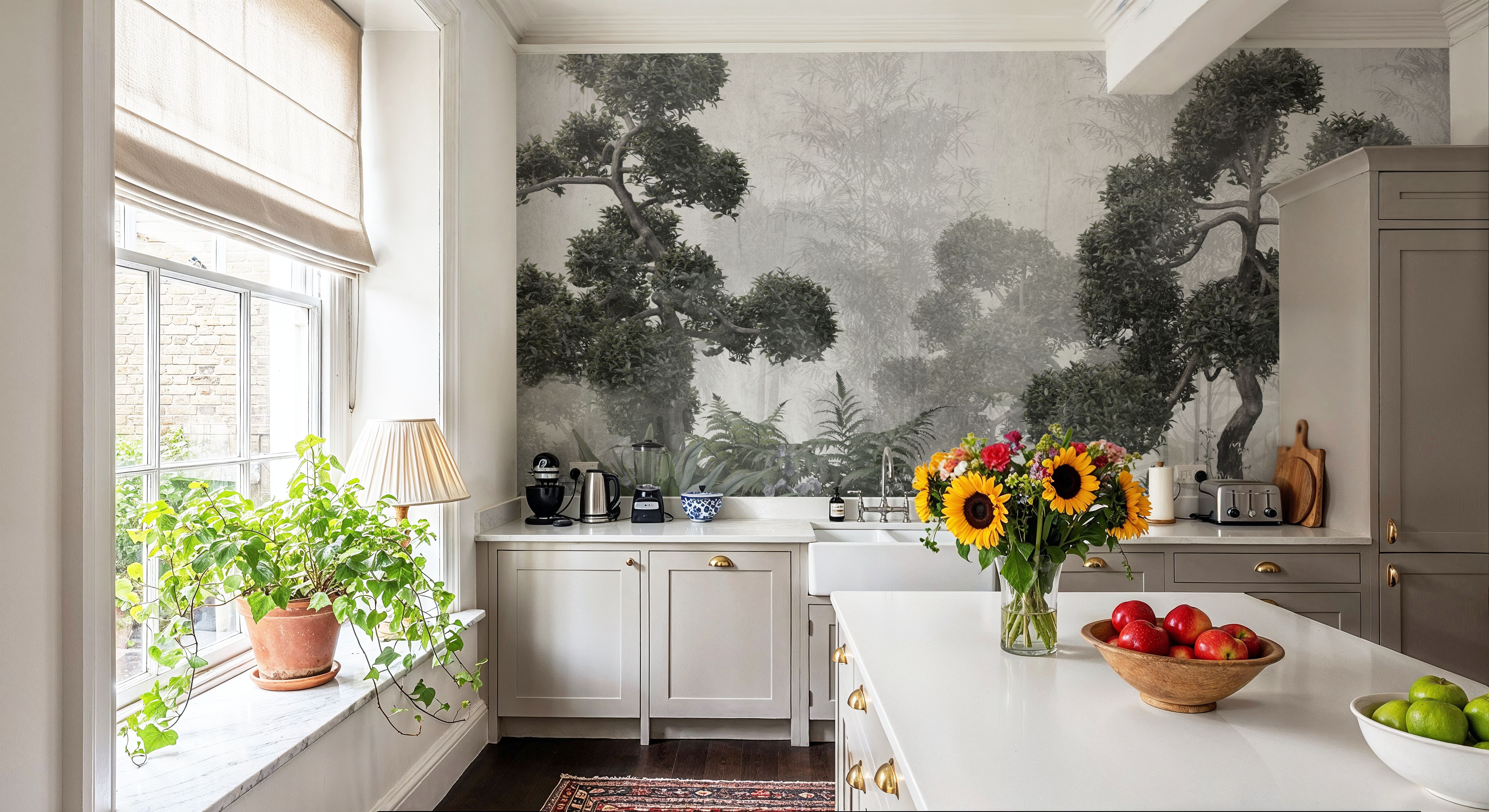 Danitya Tree Dainty Trees wallpaper mural 100% PVC-free and non-toxic